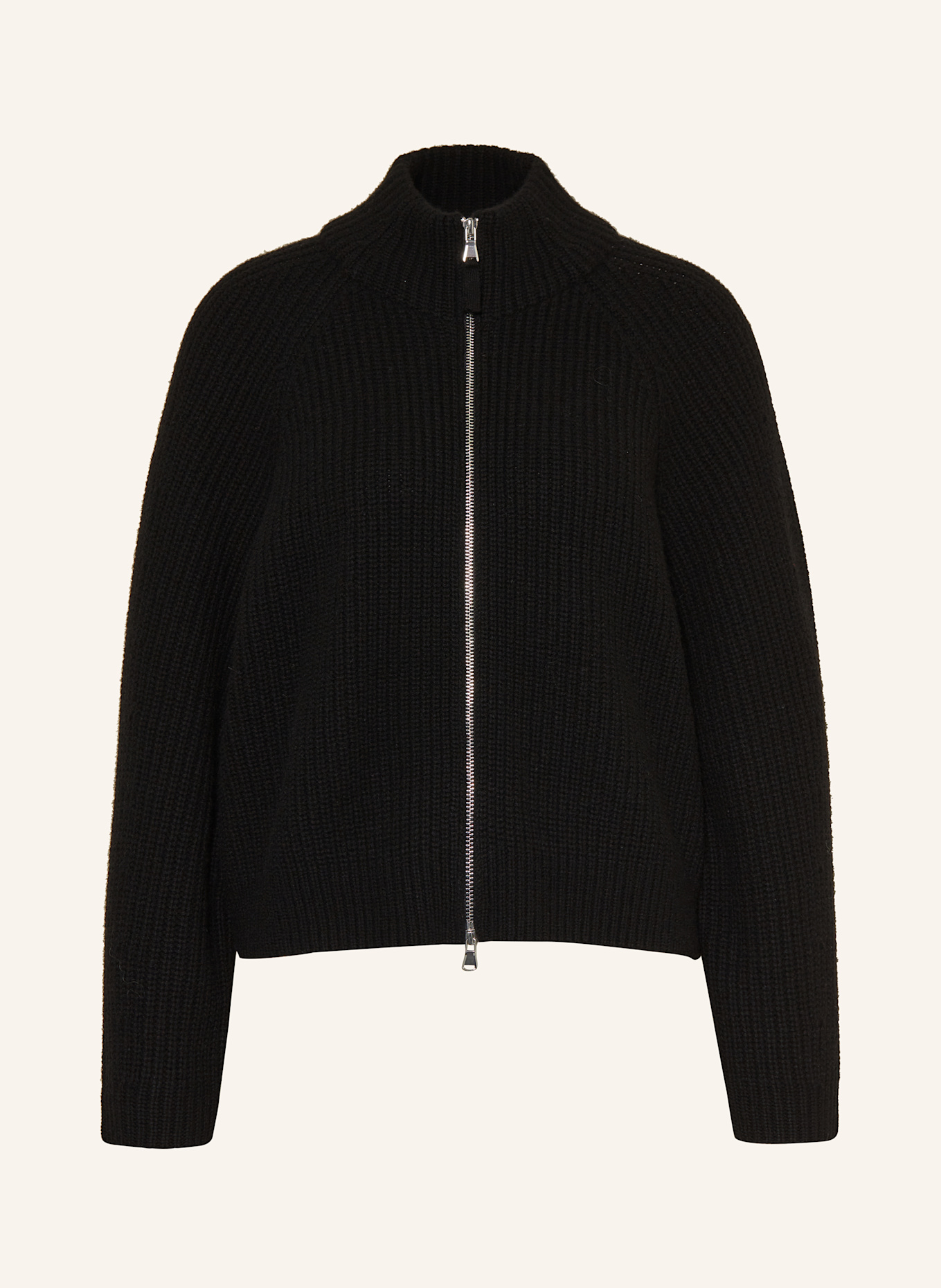 MRS & HUGS Strickjacke mit Cashmere: SCHWARZ