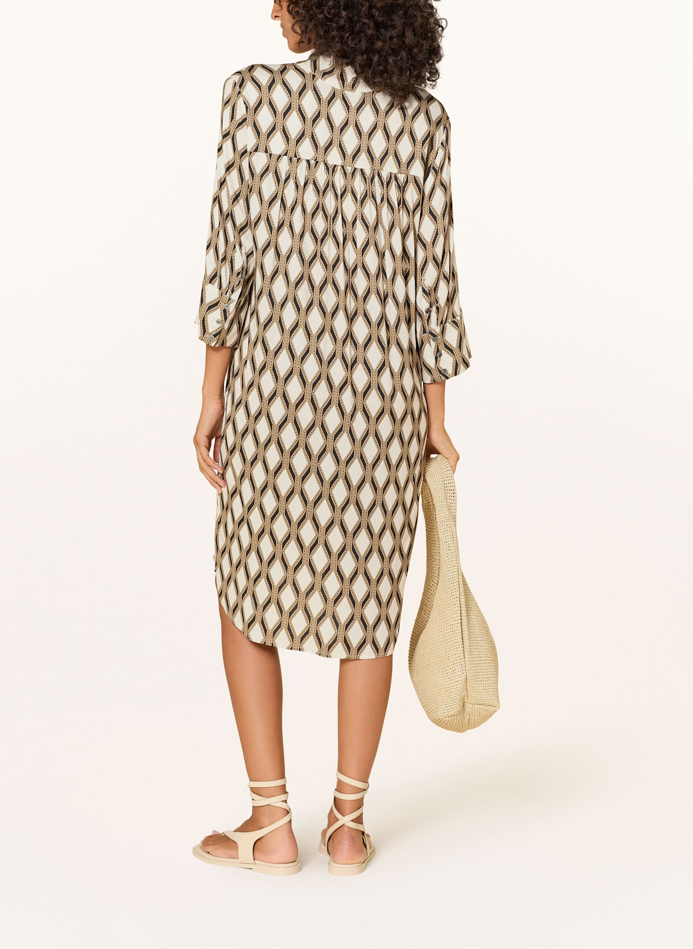 dea kudibal Kleid KAMILLES mit 3/4-Arm: BRAUN / BEIGE / SCHWARZ