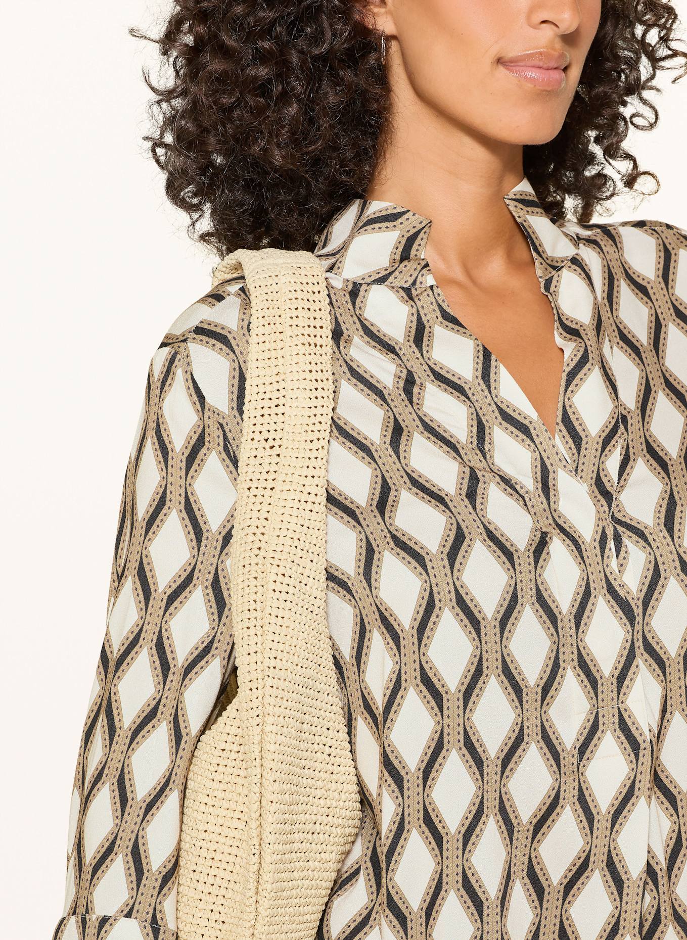 dea kudibal Kleid KAMILLES mit 3/4-Arm: BRAUN / BEIGE / SCHWARZ