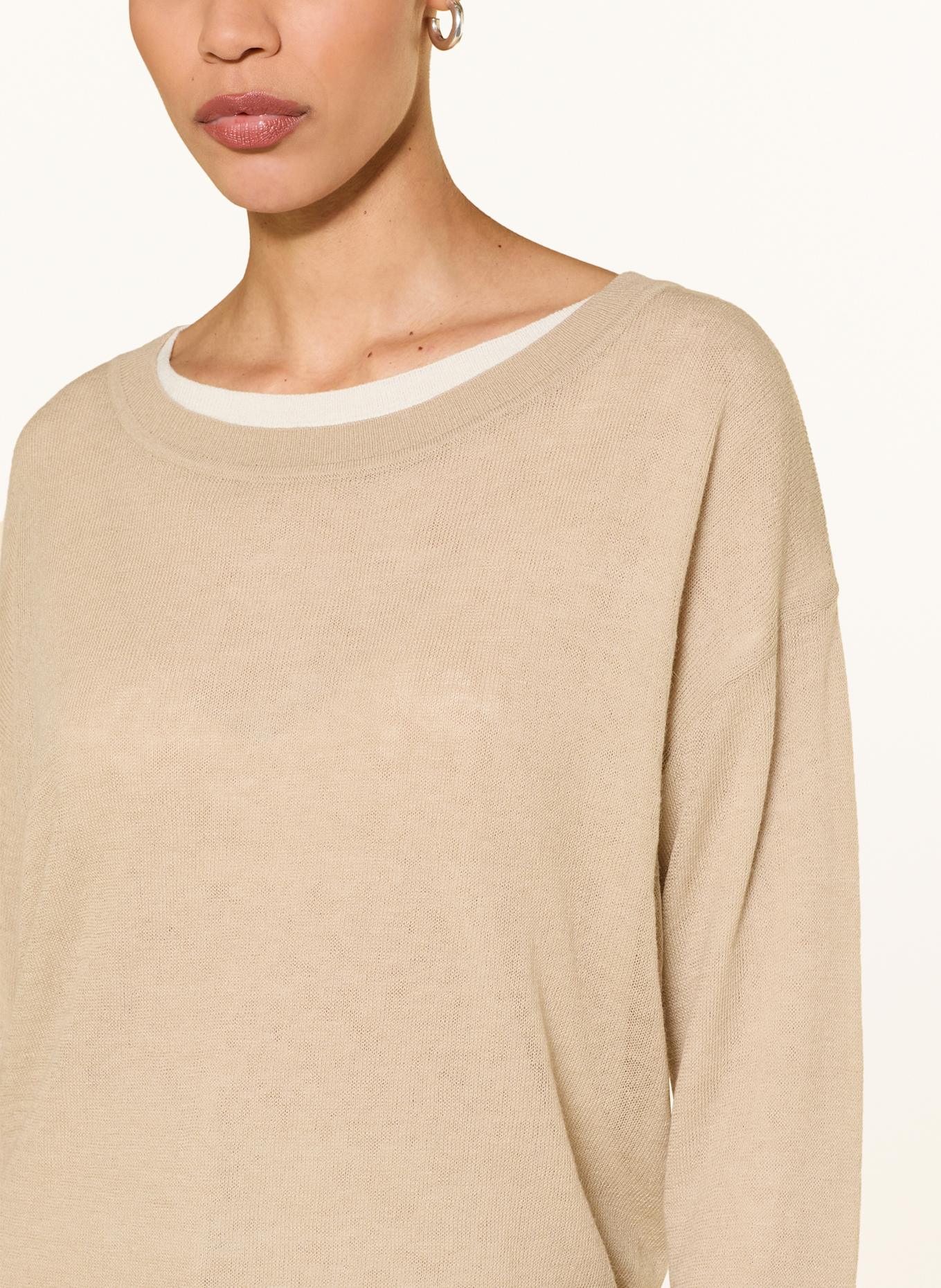 BOSS Pullover FEMOK: BEIGE/ ECRU