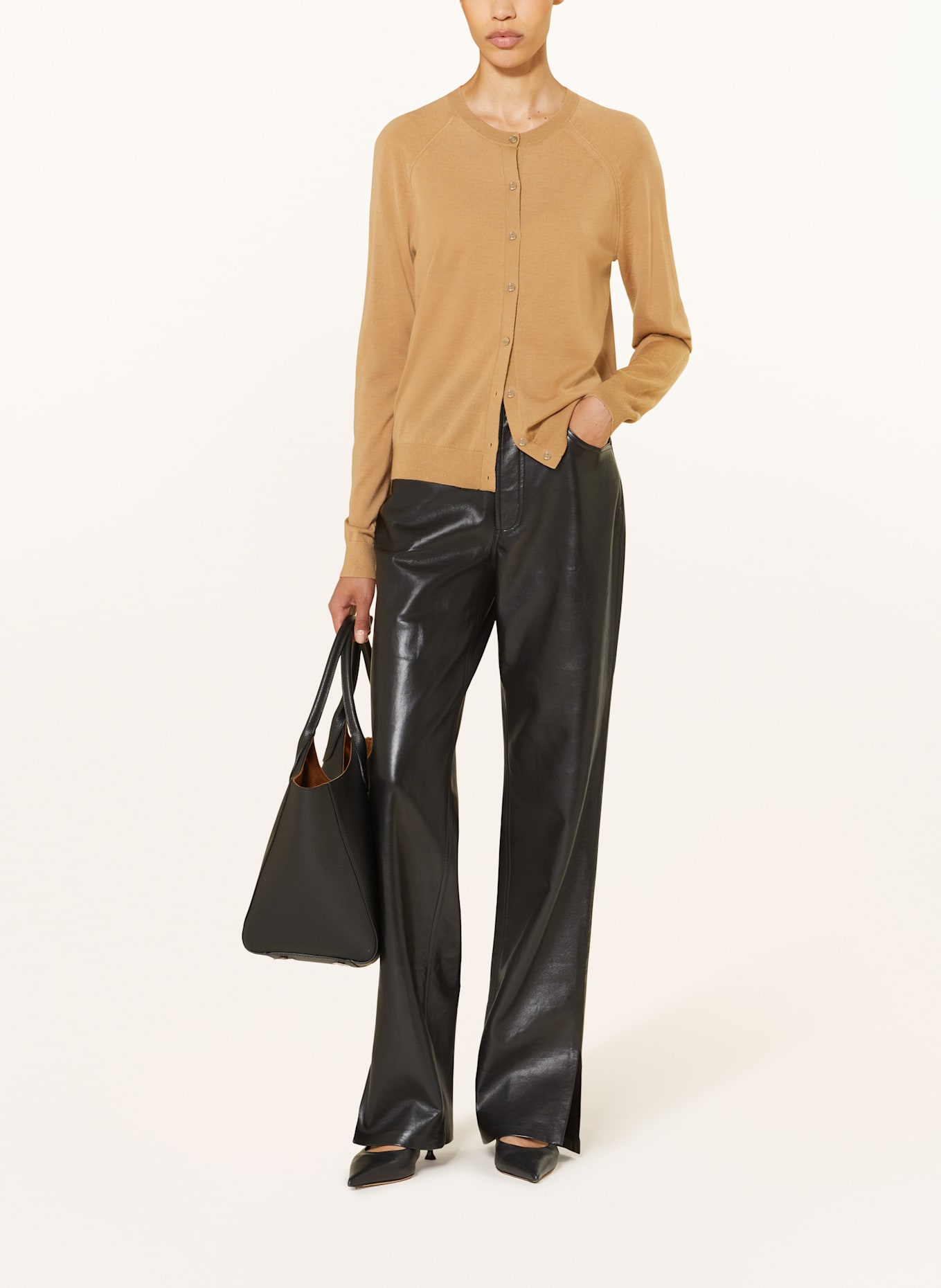 BOSS Strickjacke FONAMI: BEIGE