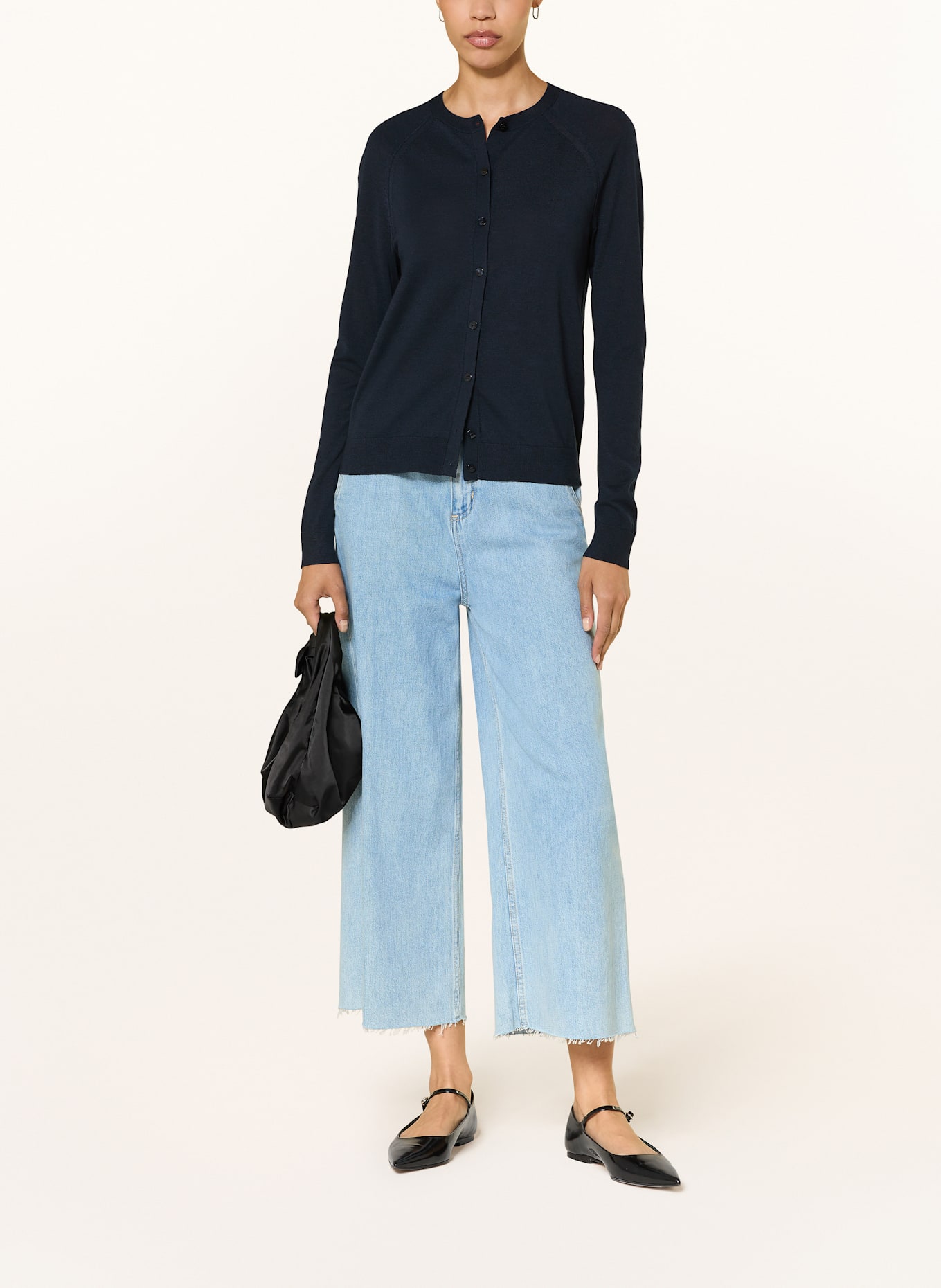 BOSS Strickjacke FONAMI: DUNKELBLAU
