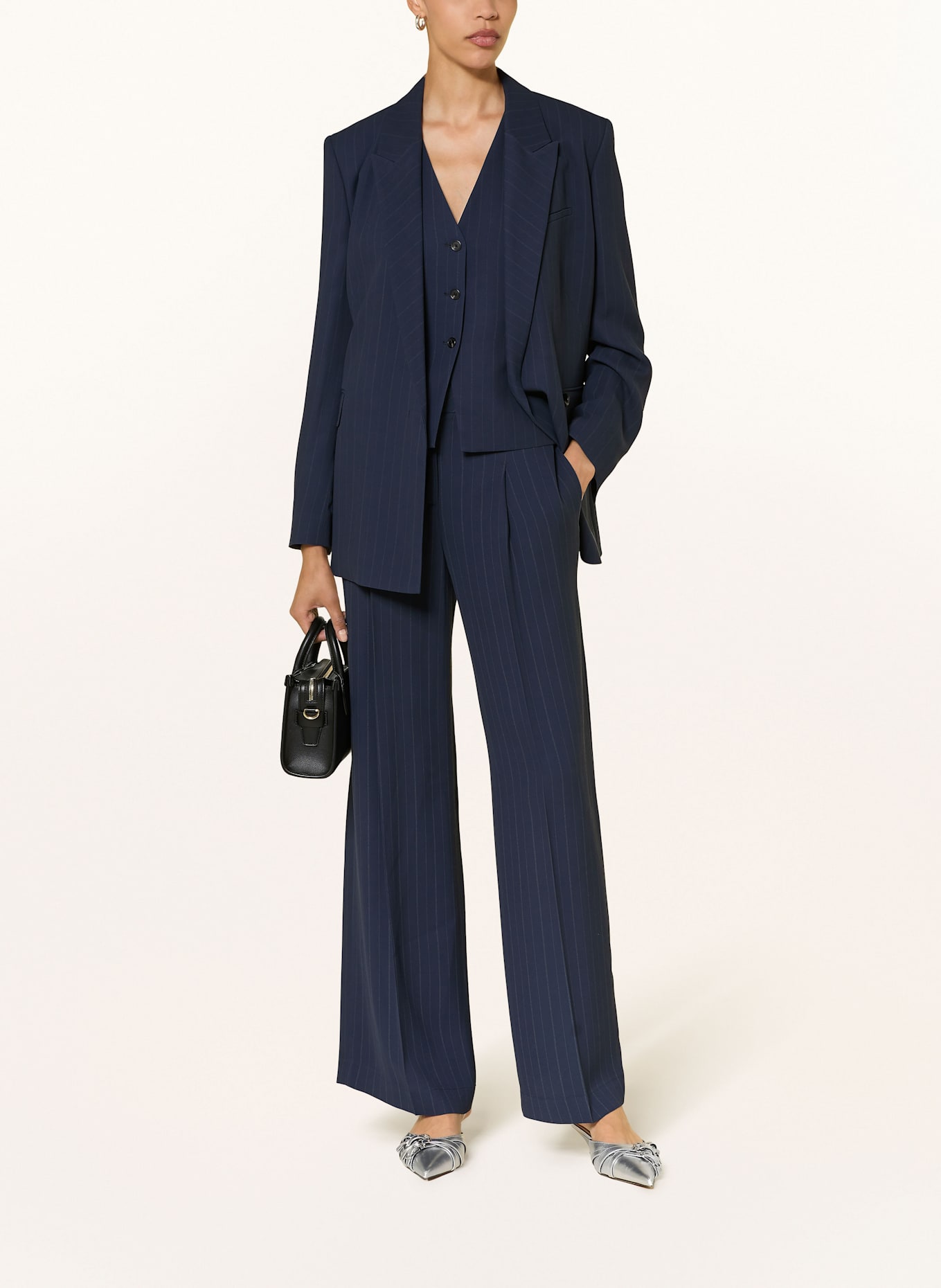 BOSS Marlenehose TIANA4: DUNKELBLAU