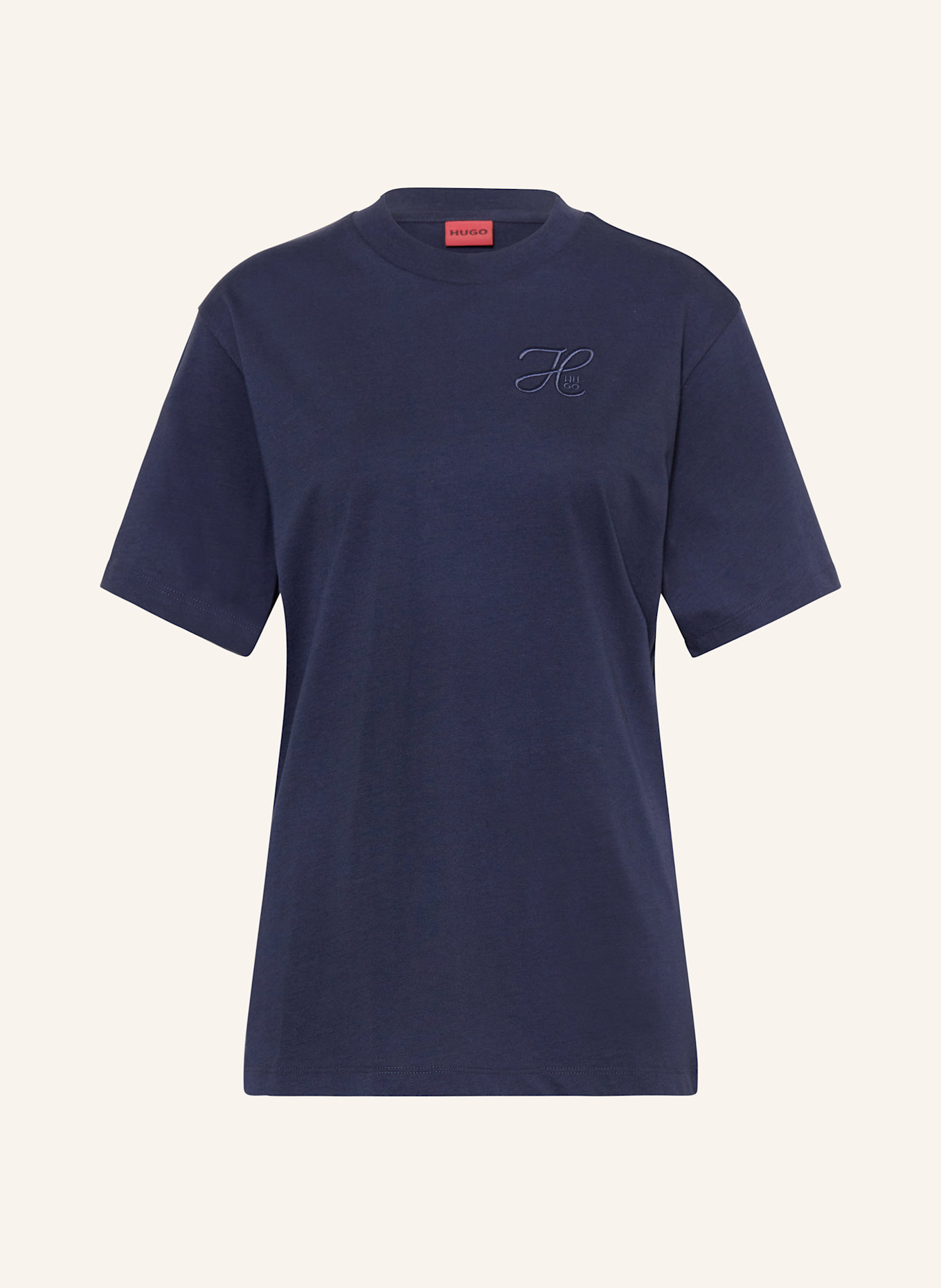 HUGO T-shirt VINTAGE: GRANATOWY