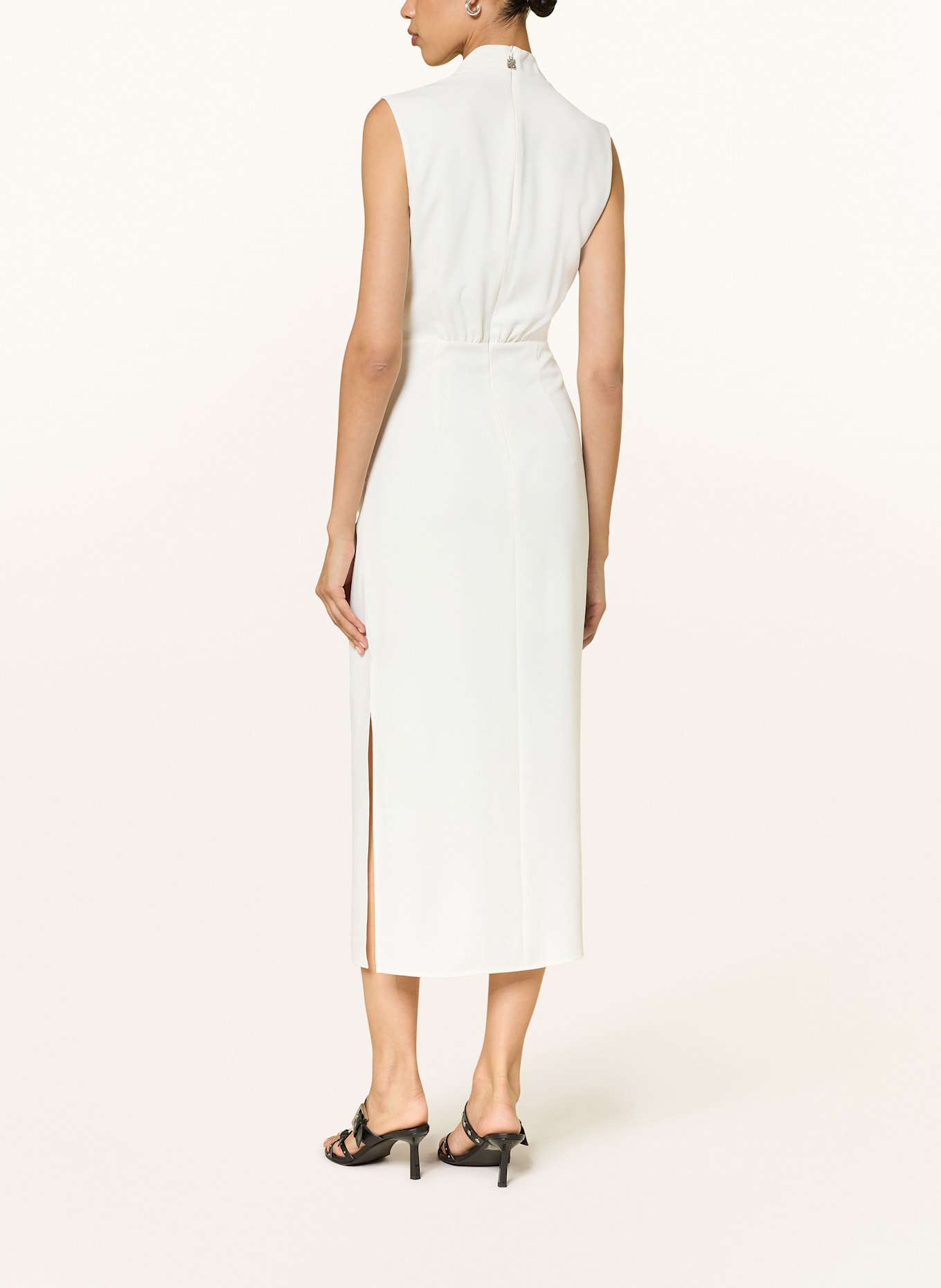 HUGO KIMILE sheath toweling dress: CREAM