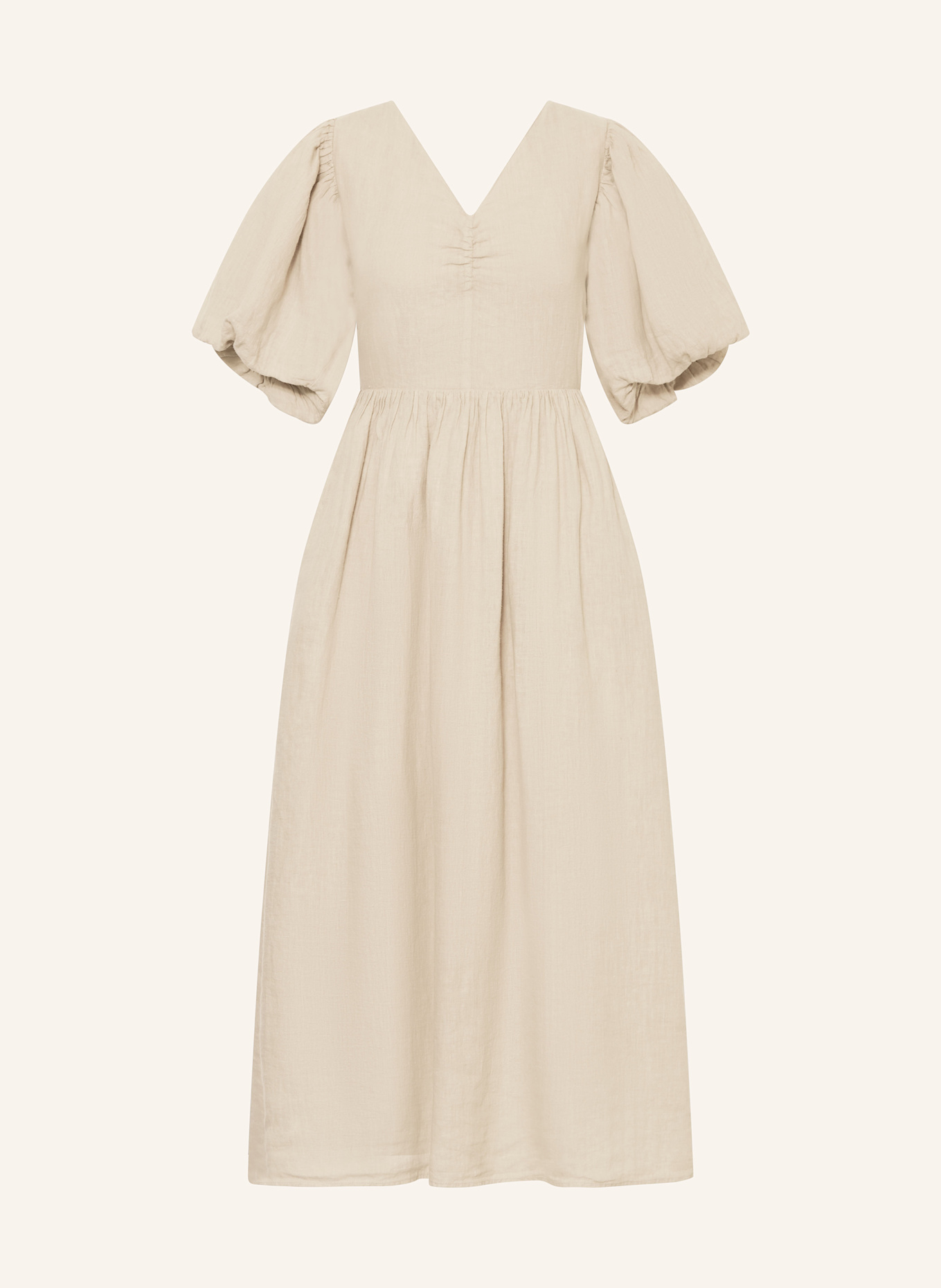 MRS & HUGS robe en lin: TAUPE