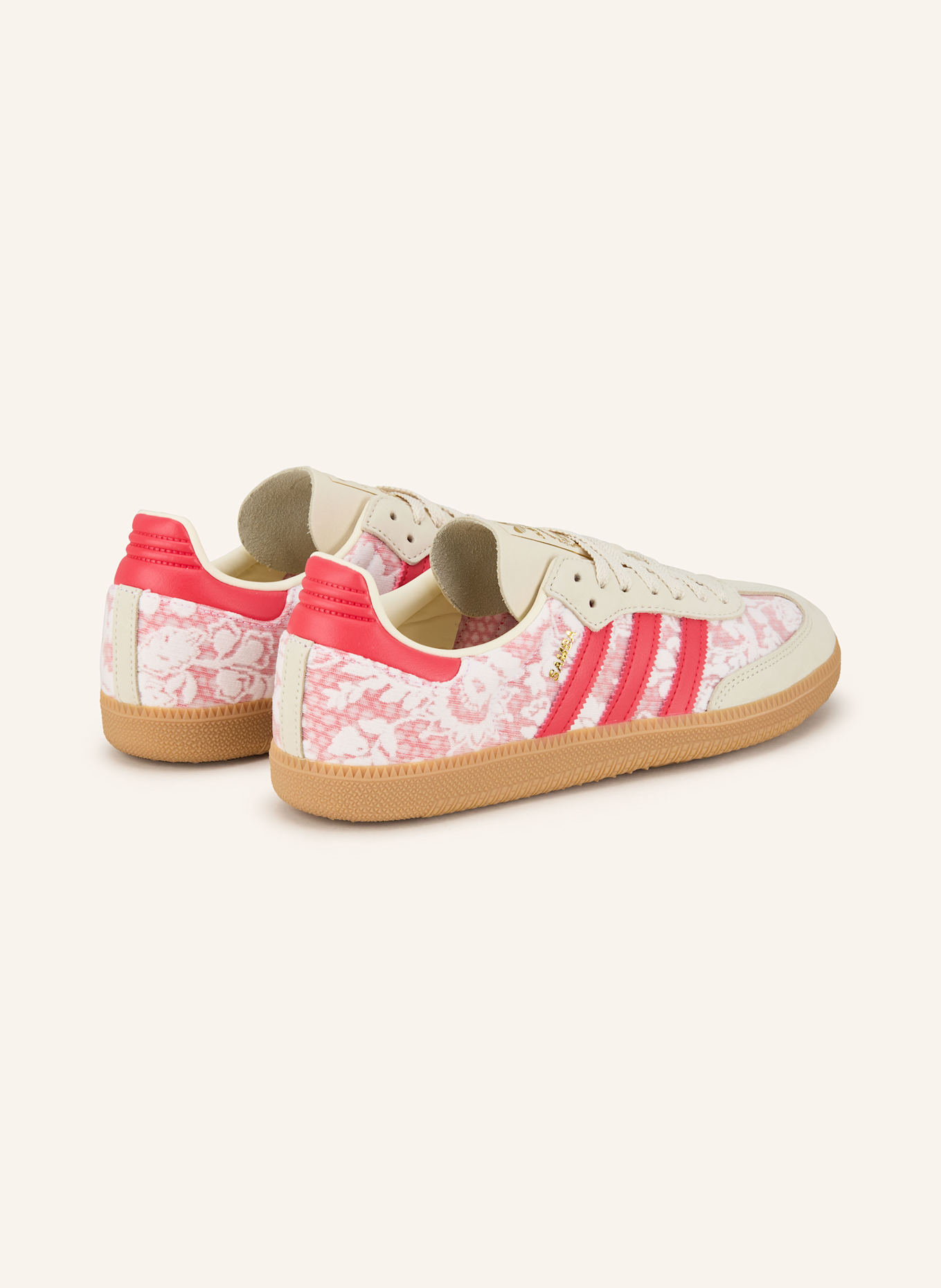 adidas Originals Sneakers SAMBA OG X LIBERTY LONDON: CREME/ HELLROT/ WEISS