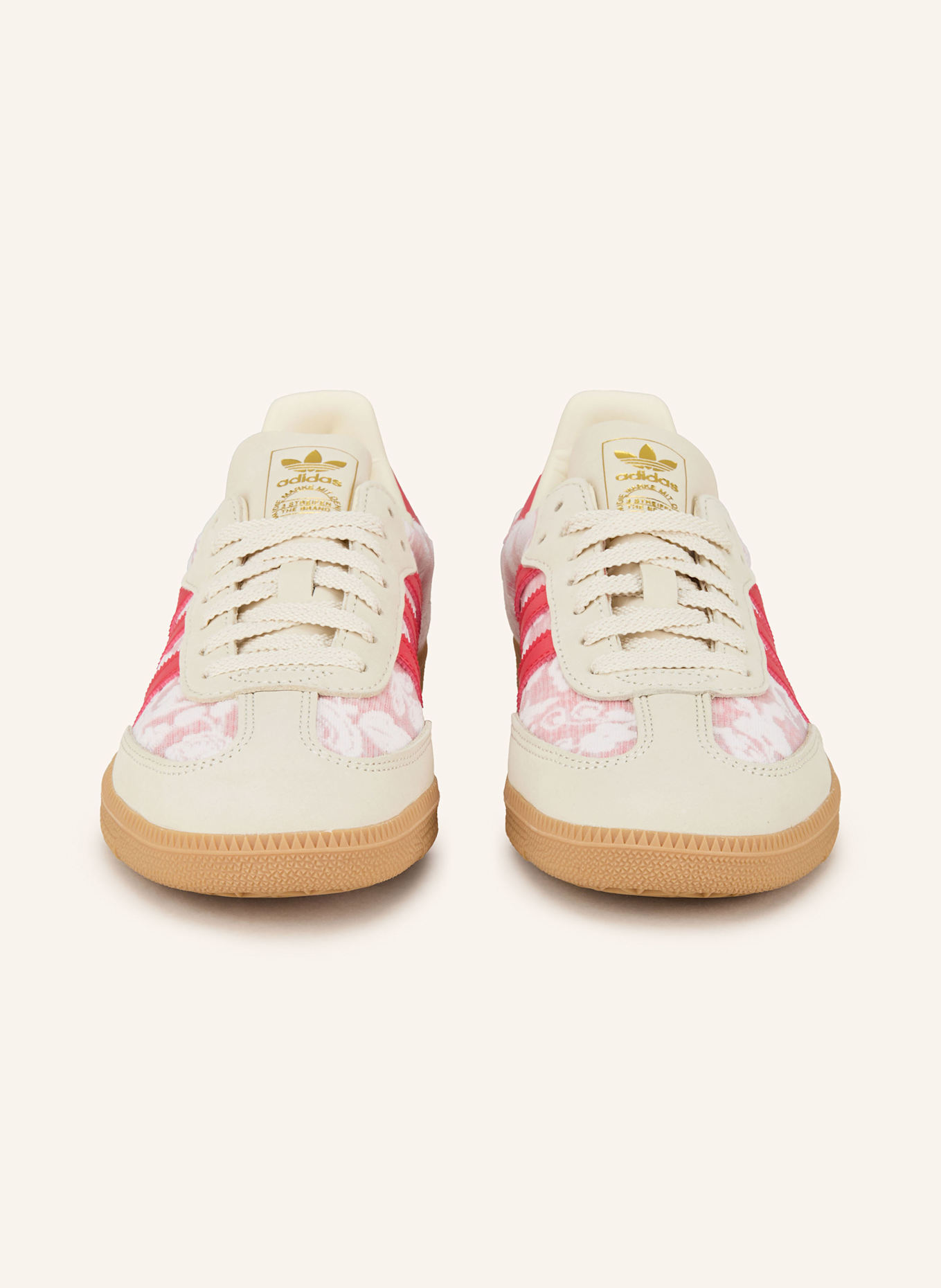 adidas Originals Sneakers SAMBA OG X LIBERTY LONDON: CREME/ HELLROT/ WEISS