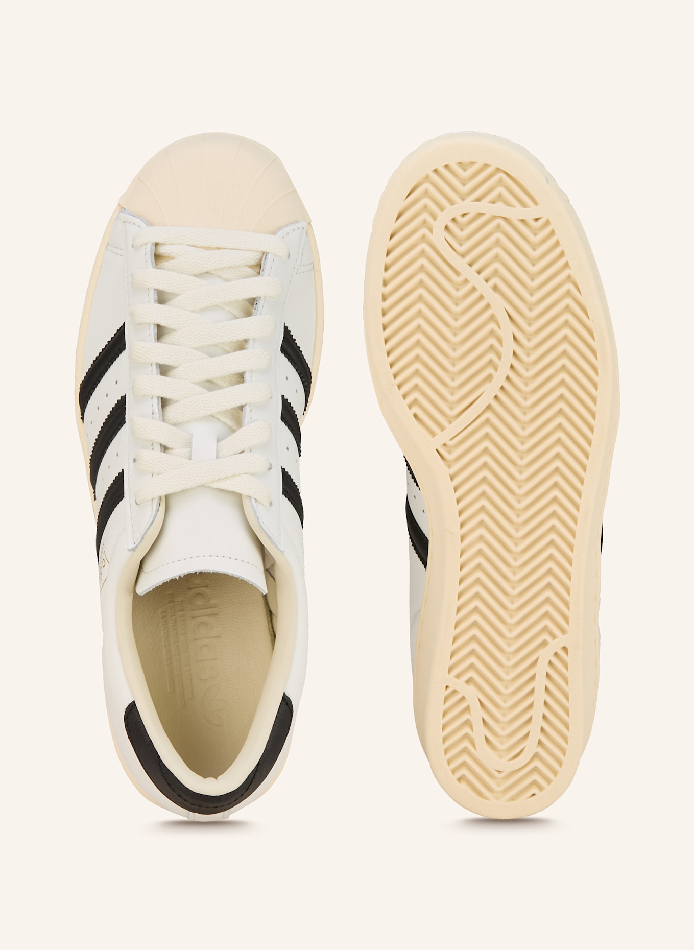 adidas Originals Sneaker SUPERSTAR VINTAGE: WEISS/ SCHWARZ