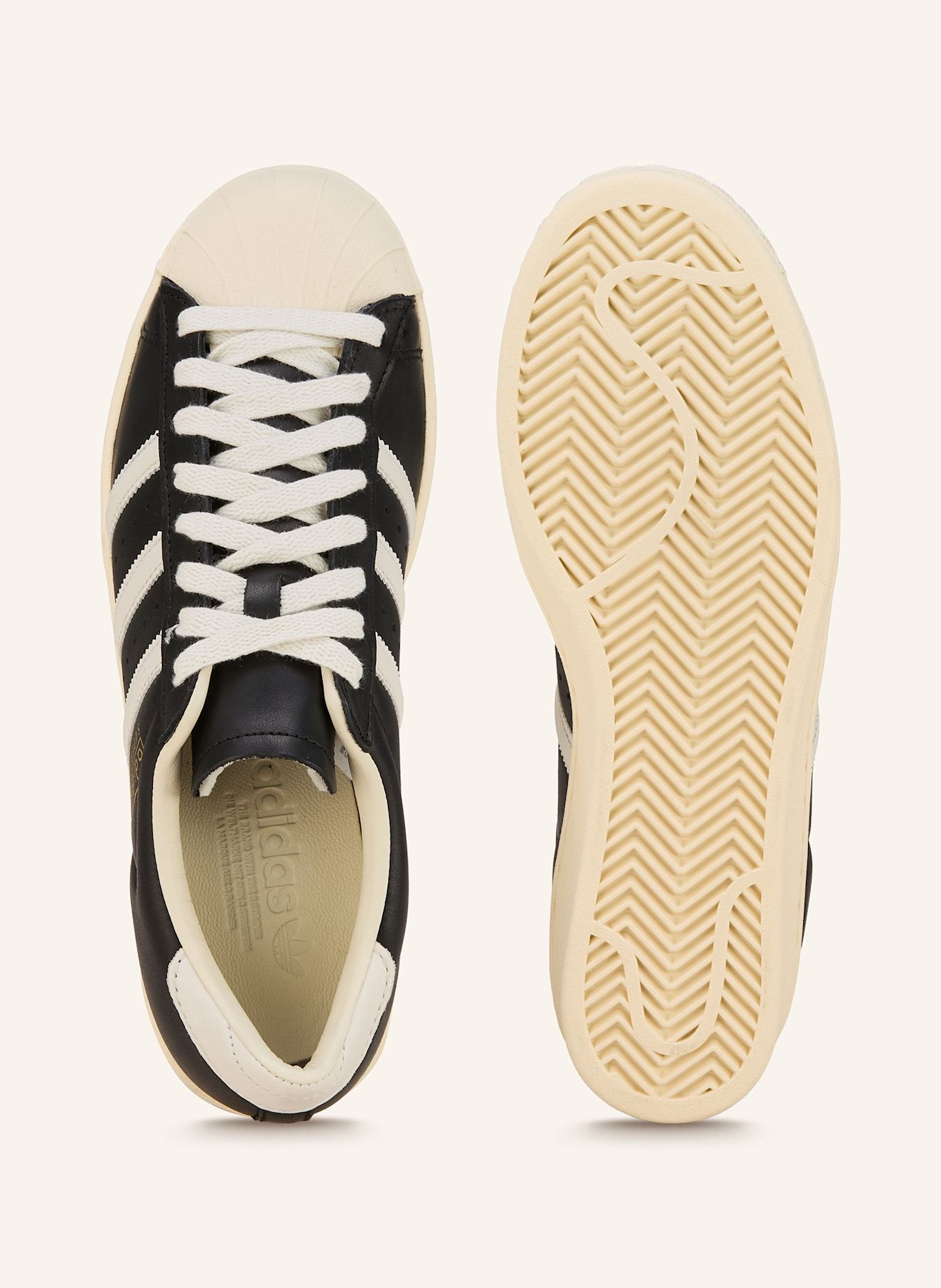adidas Originals Sneaker SUPERSTAR VINTAGE: SCHWARZ/ ECRU