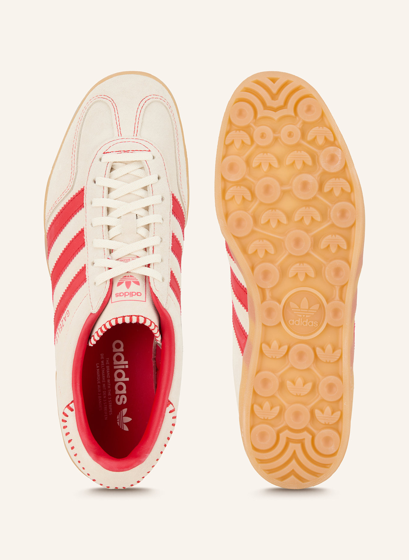 adidas Originals Sneaker GAZELLE INDOOR: CREME/ ROT