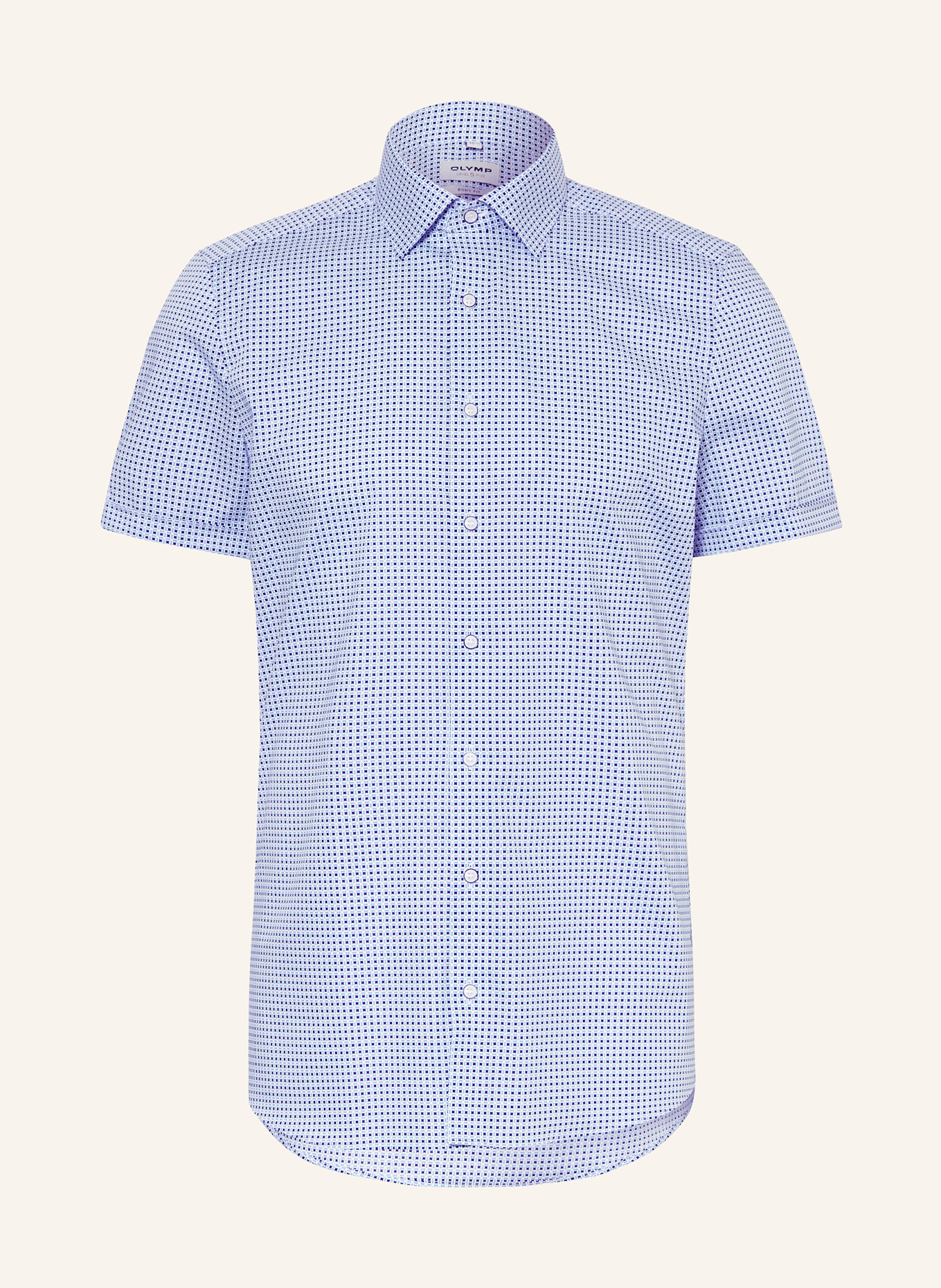 OLYMP Kurzarm-Hemd Level Five body fit: HELLBLAU / BLAU