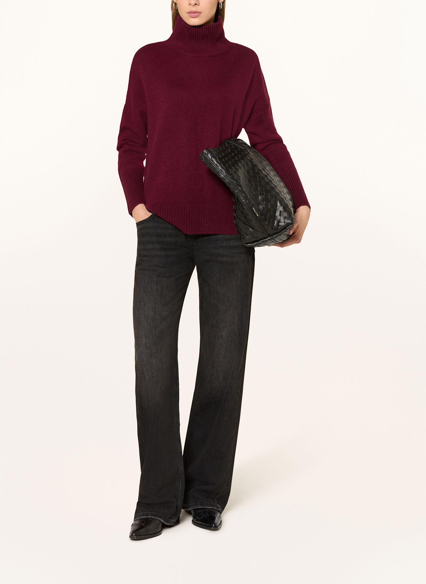darling harbour Cashmere-Pullover: BORDEAUX