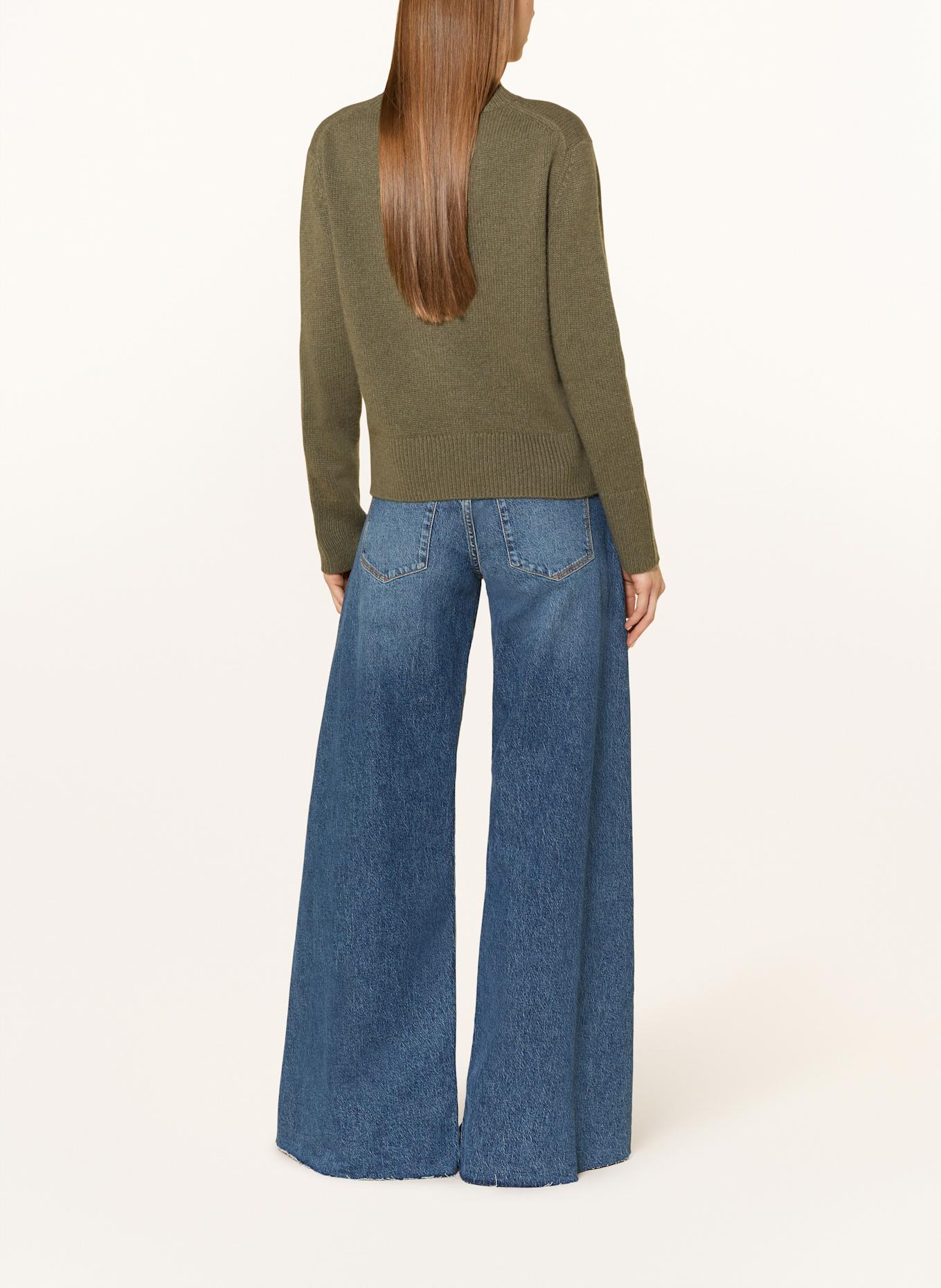 darling harbour Cashmere-Pullover: DUNKELGRÜN