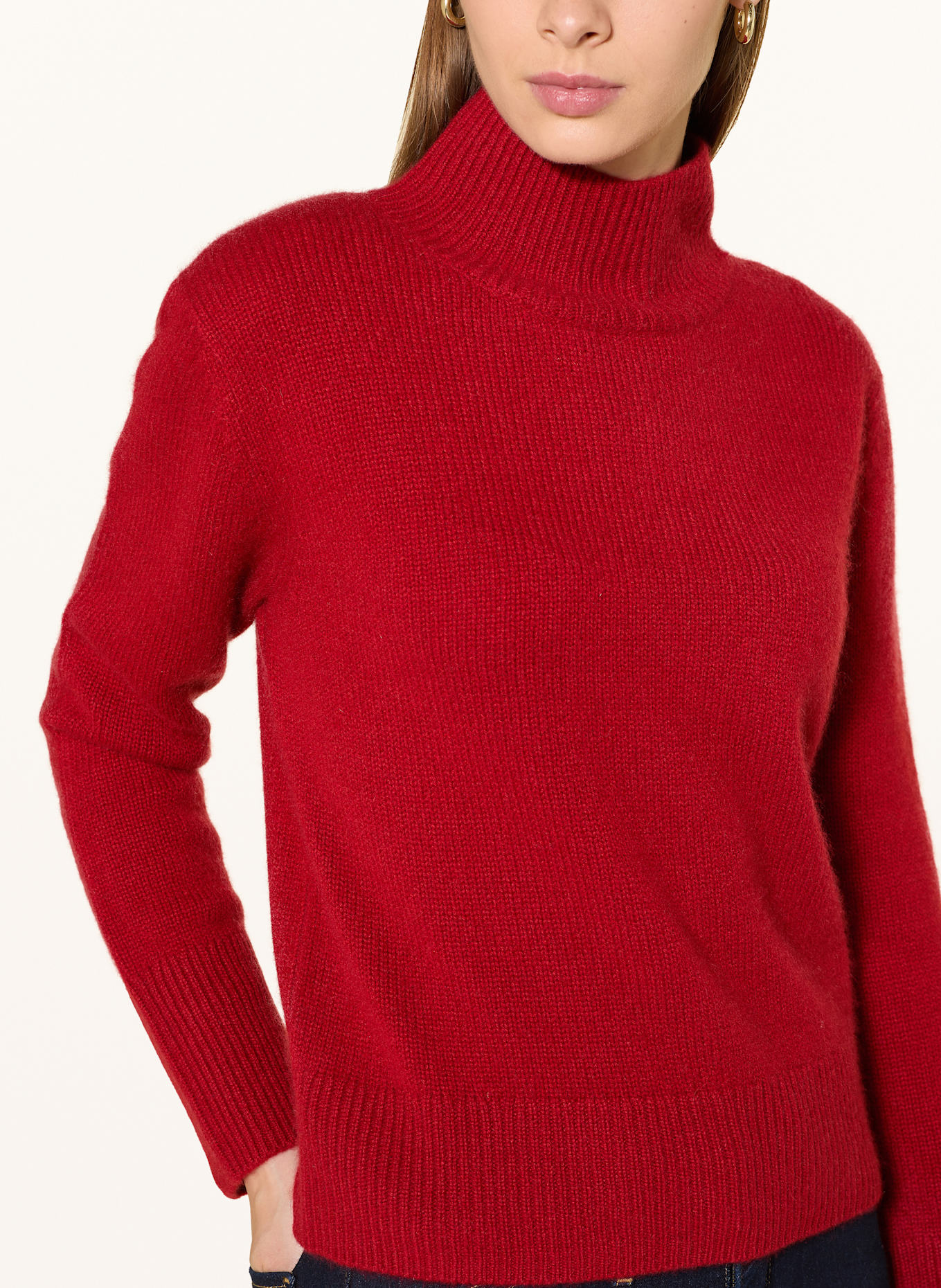 darling harbour Cashmere-Pullover: BRICK RED