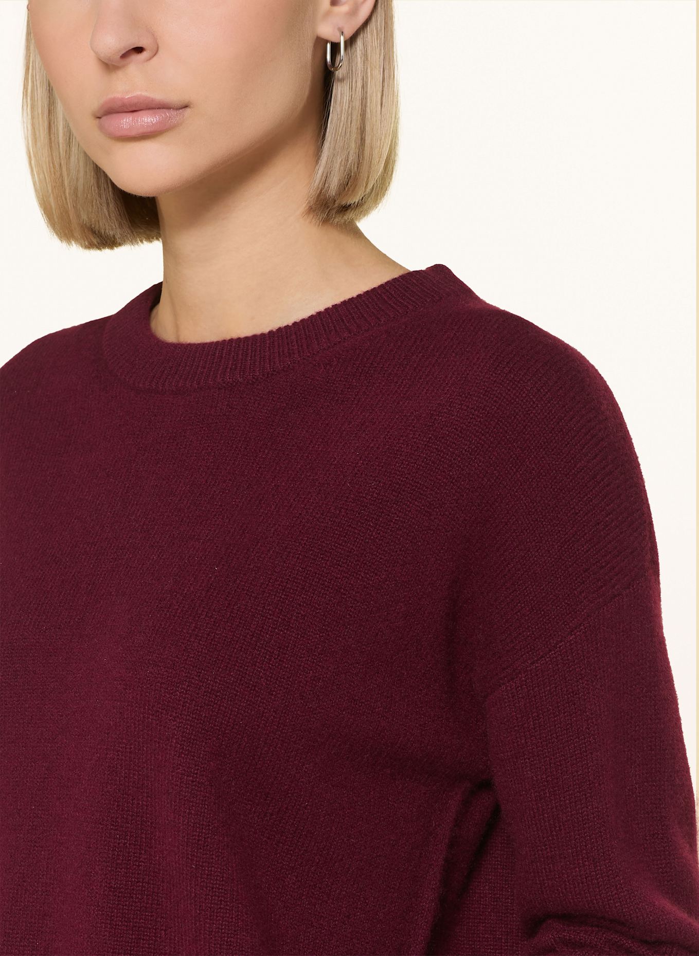 darling harbour Cashmere-Pullover: DUNKELROT