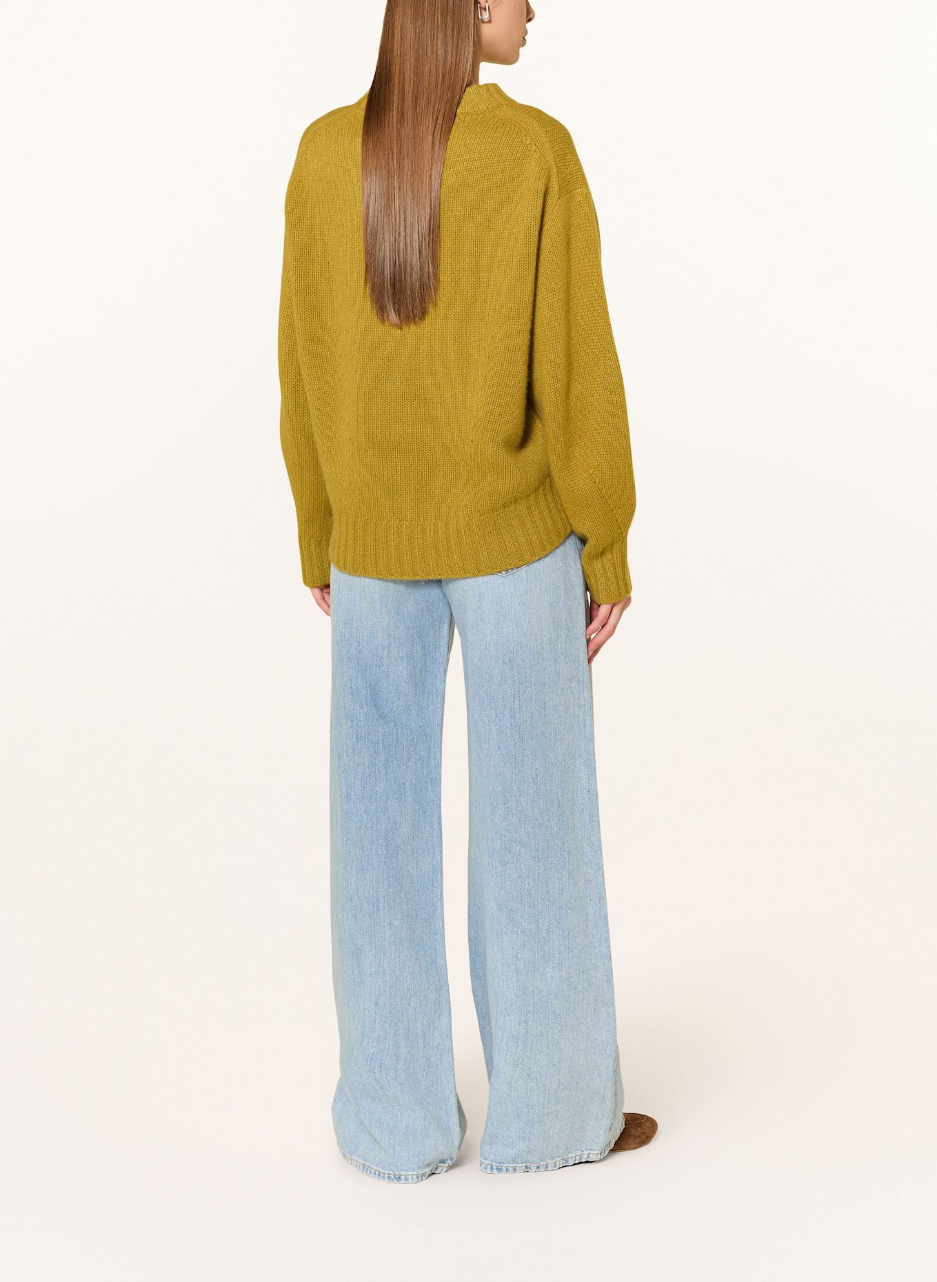 darling harbour Cashmere-Pullover: goldgreen