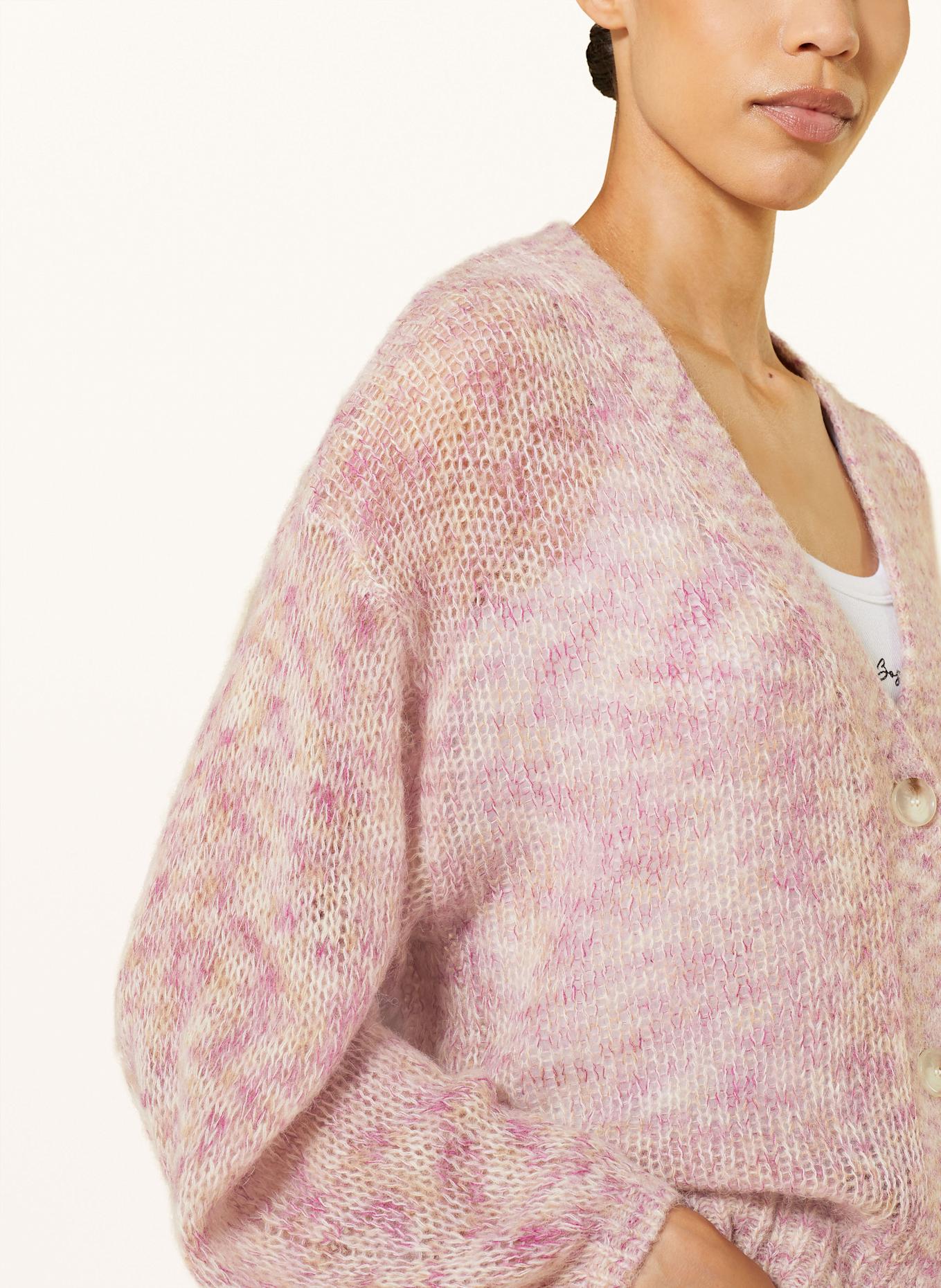BOSS Strickjacke FLARONA: PINK/ CREME/ ECRU