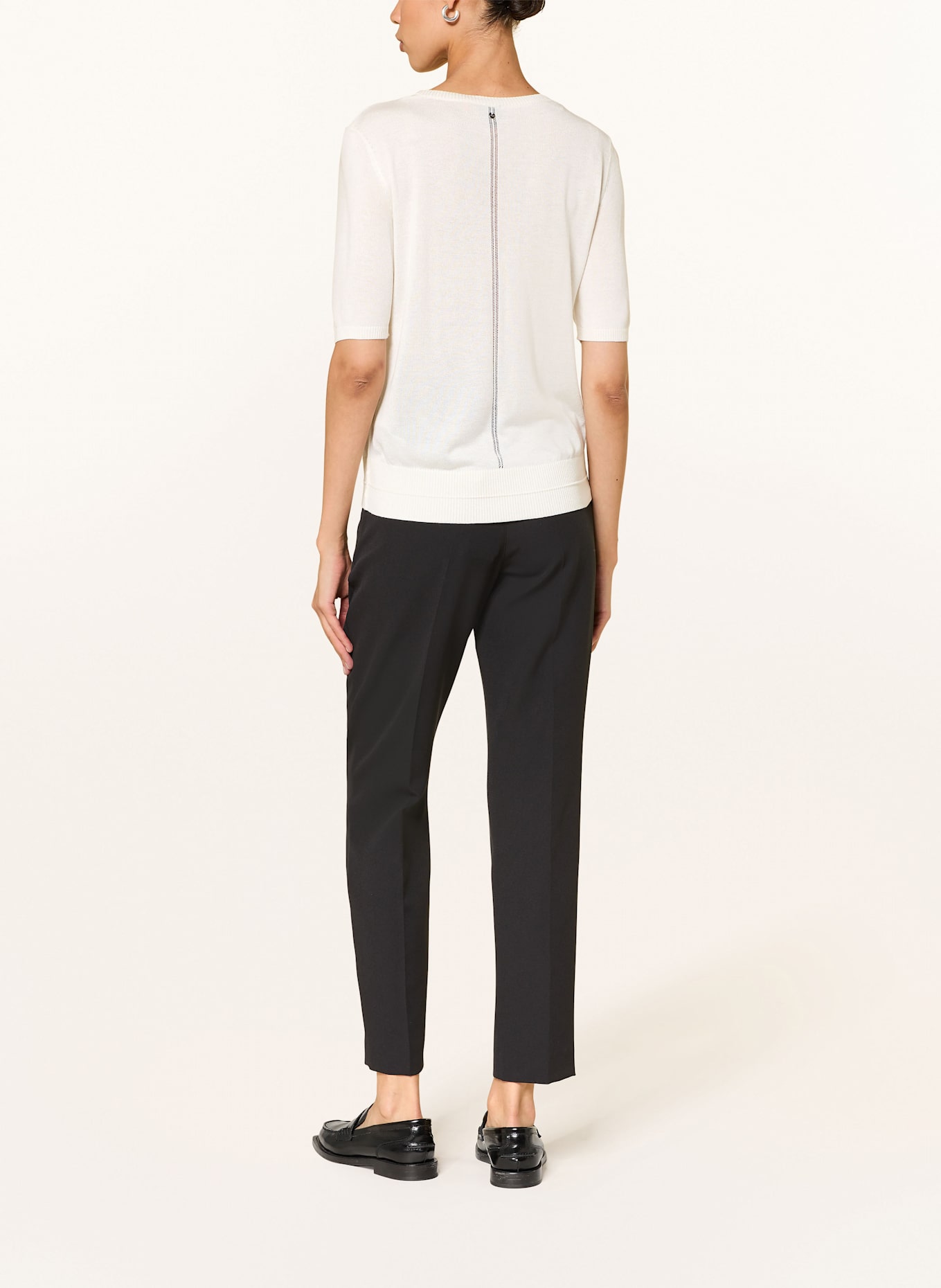 BOSS Strickshirt FIAFFUSA: ECRU