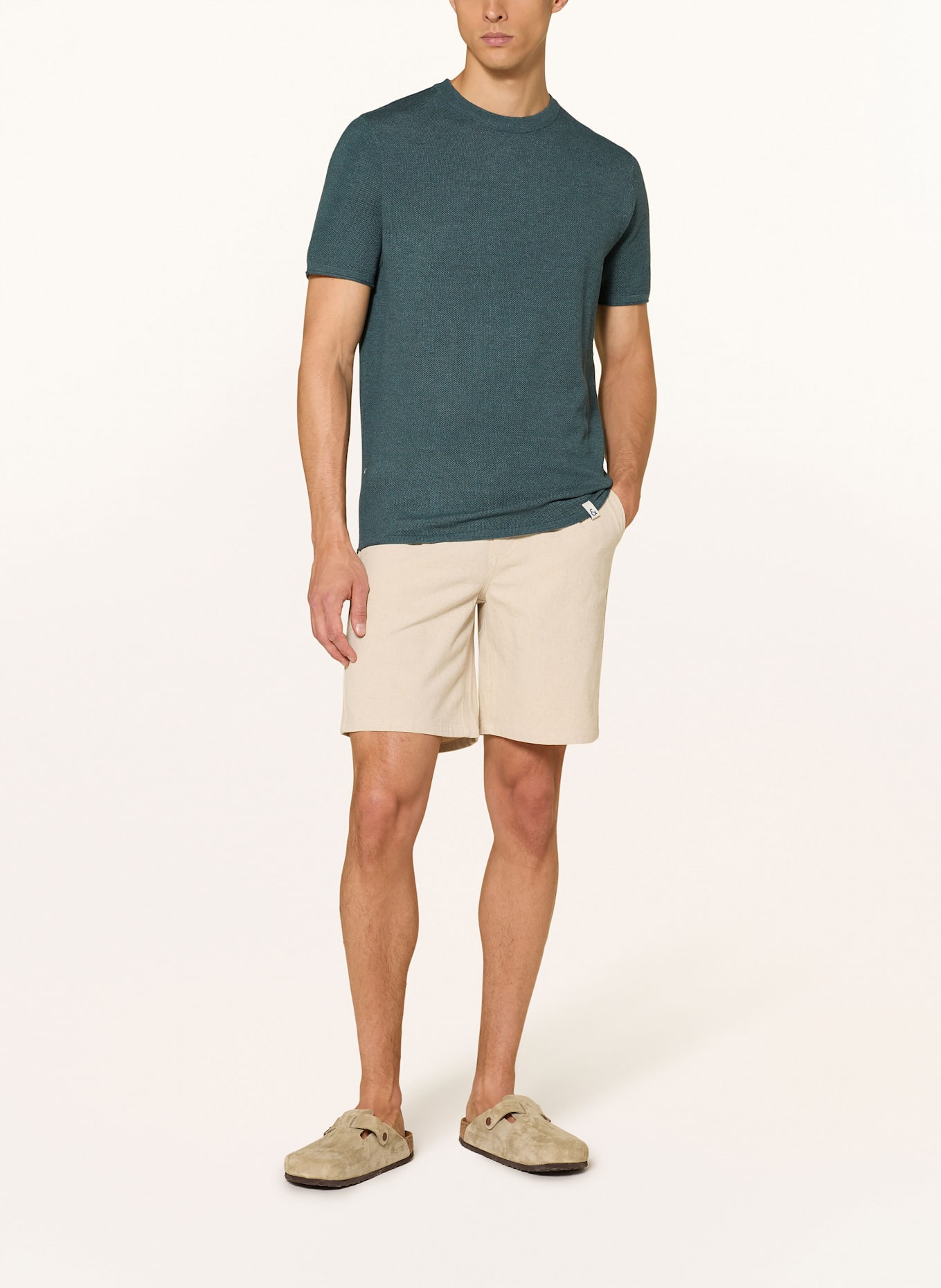 COLOURS & SONS Piqué-Shirt: DUNKELGRÜN