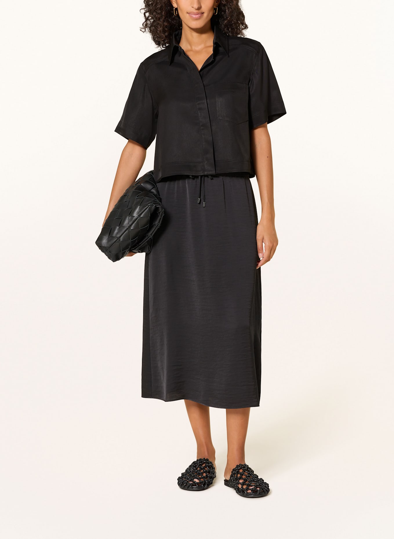 comma Sukně: TMAVĚ ŠEDÁ / ČERNÁ