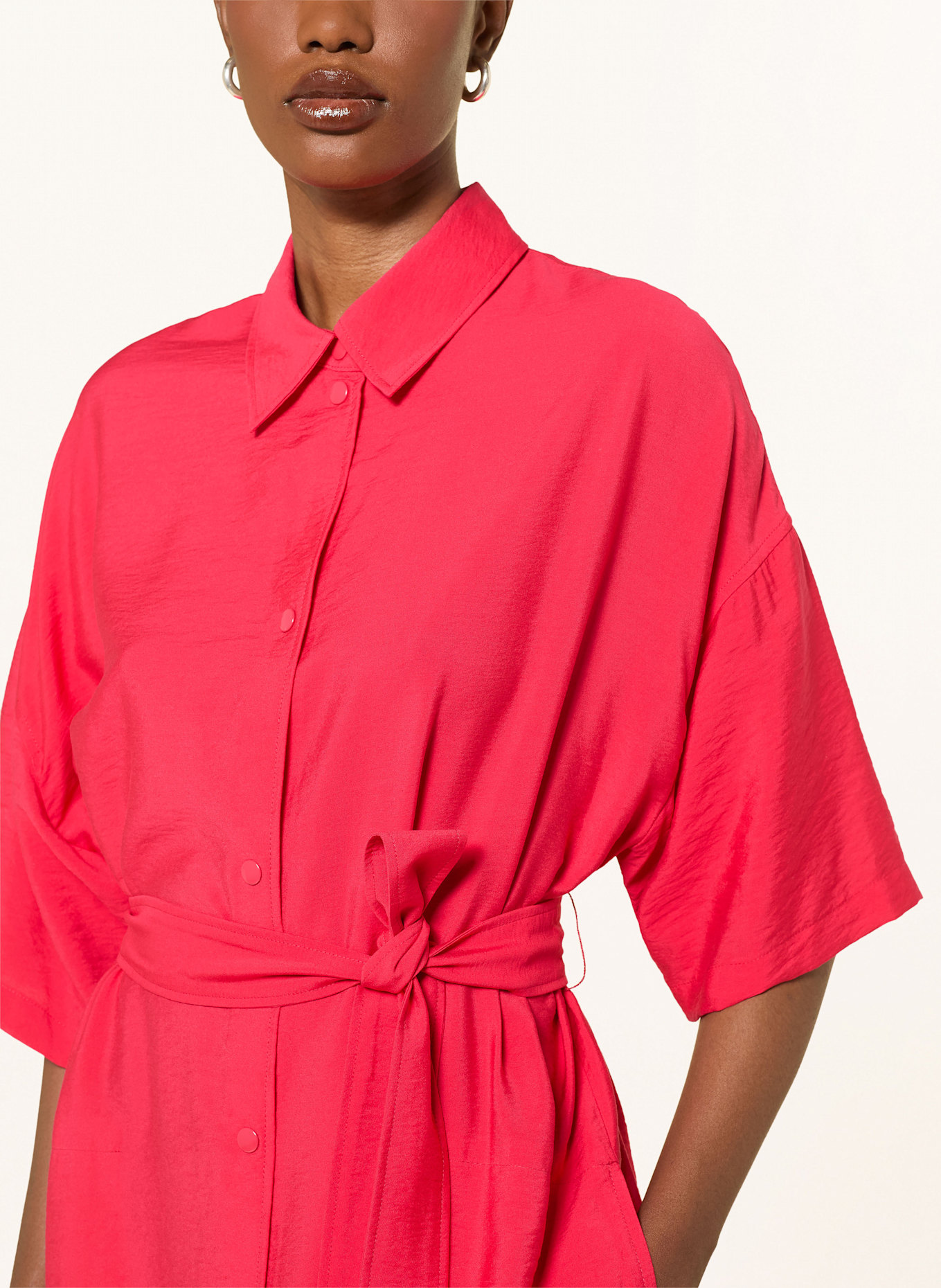 DRYKORN Hemdblusenkleid RINI: ROT
