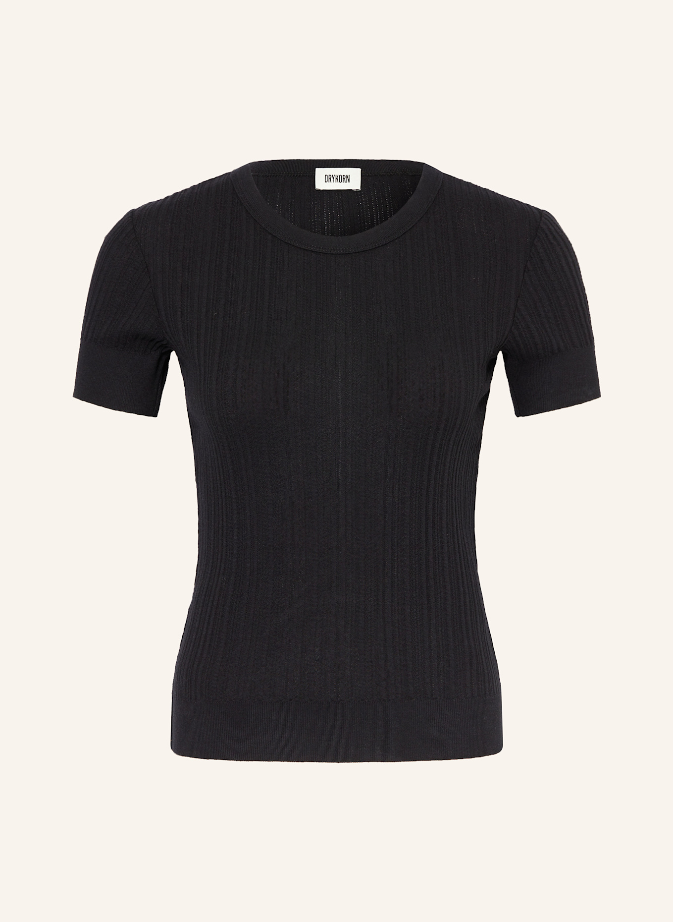 DRYKORN Strickshirt KOALY: SCHWARZ