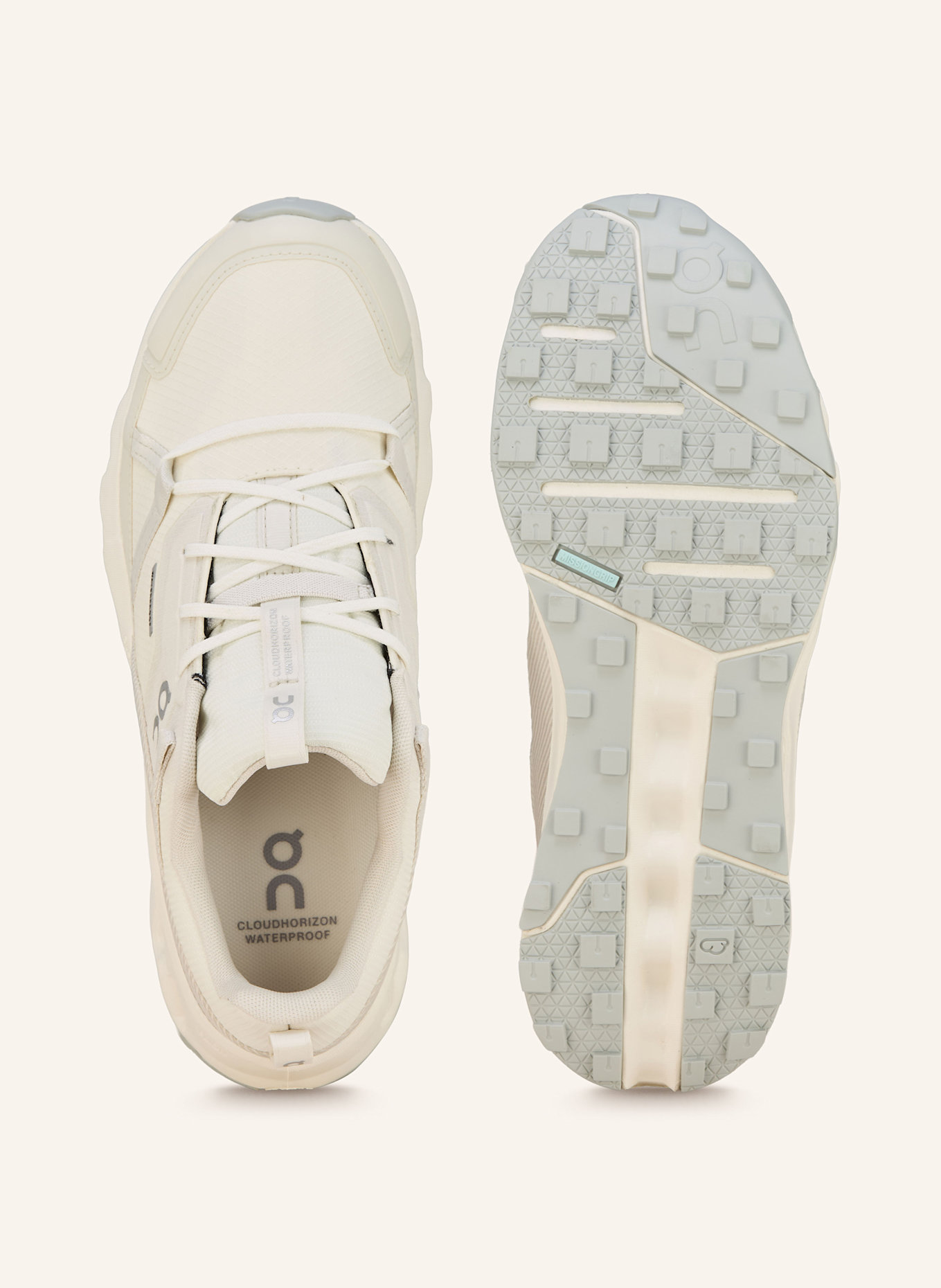 On Wanderschuhe CLOUDHORIZON: WEISS / SILBER