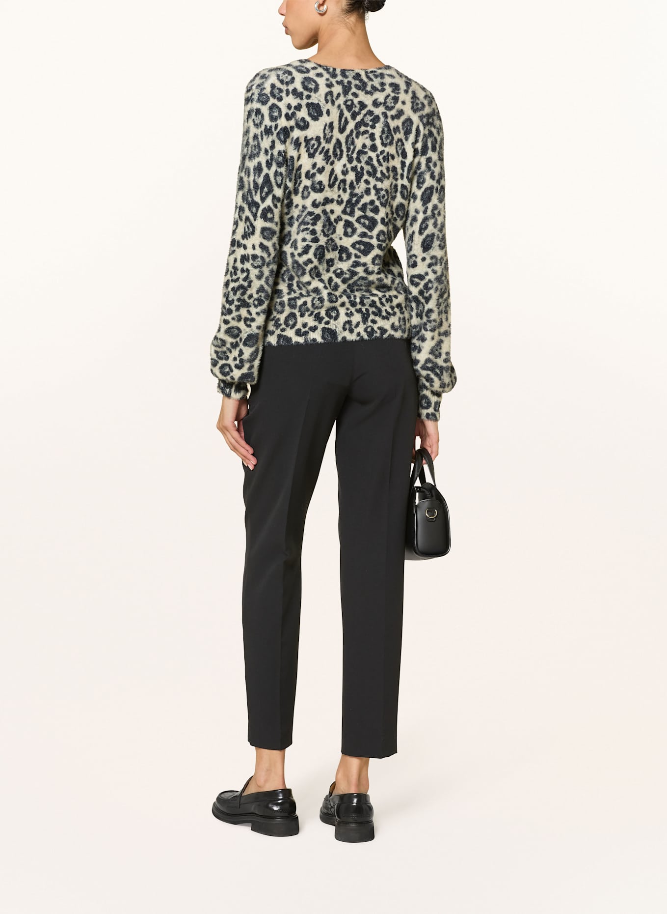 FrogBox Pullover: BEIGE / SCHWARZ