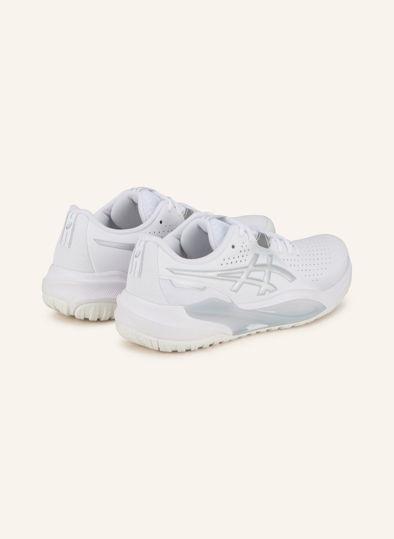 ASICS Tenisová obuv GEL-CHALLENGER 15: BÍLÁ/ STŘÍBRNÁ