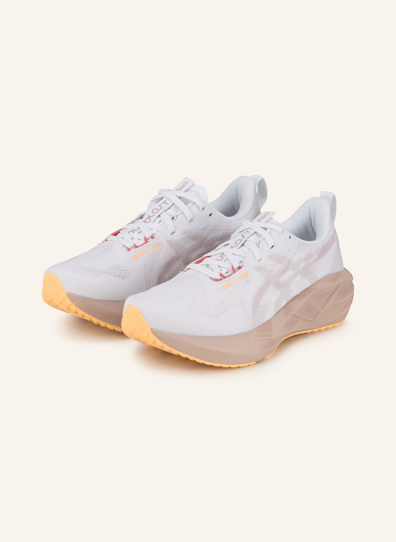 ASICS Laufschuhe NOVABLAST 5: WEISS / ROSÉ / HELLORANGE
