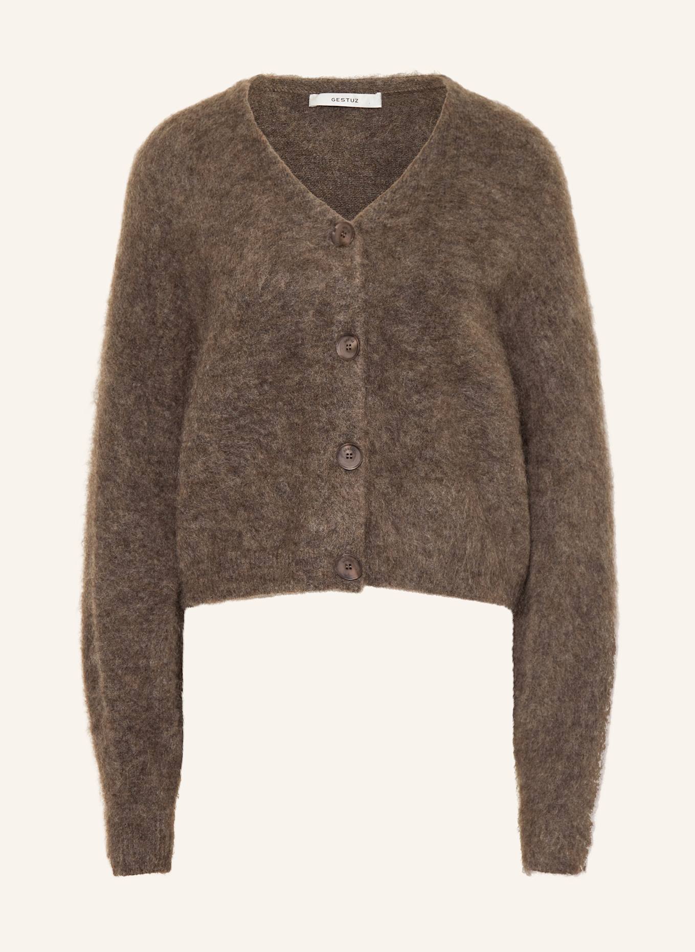 GESTUZ Strickjacke GZDEBBIE mit Mohair: BRAUN