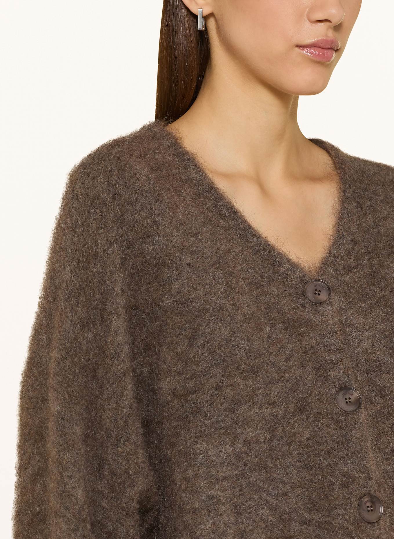 GESTUZ Strickjacke GZDEBBIE mit Mohair: BRAUN