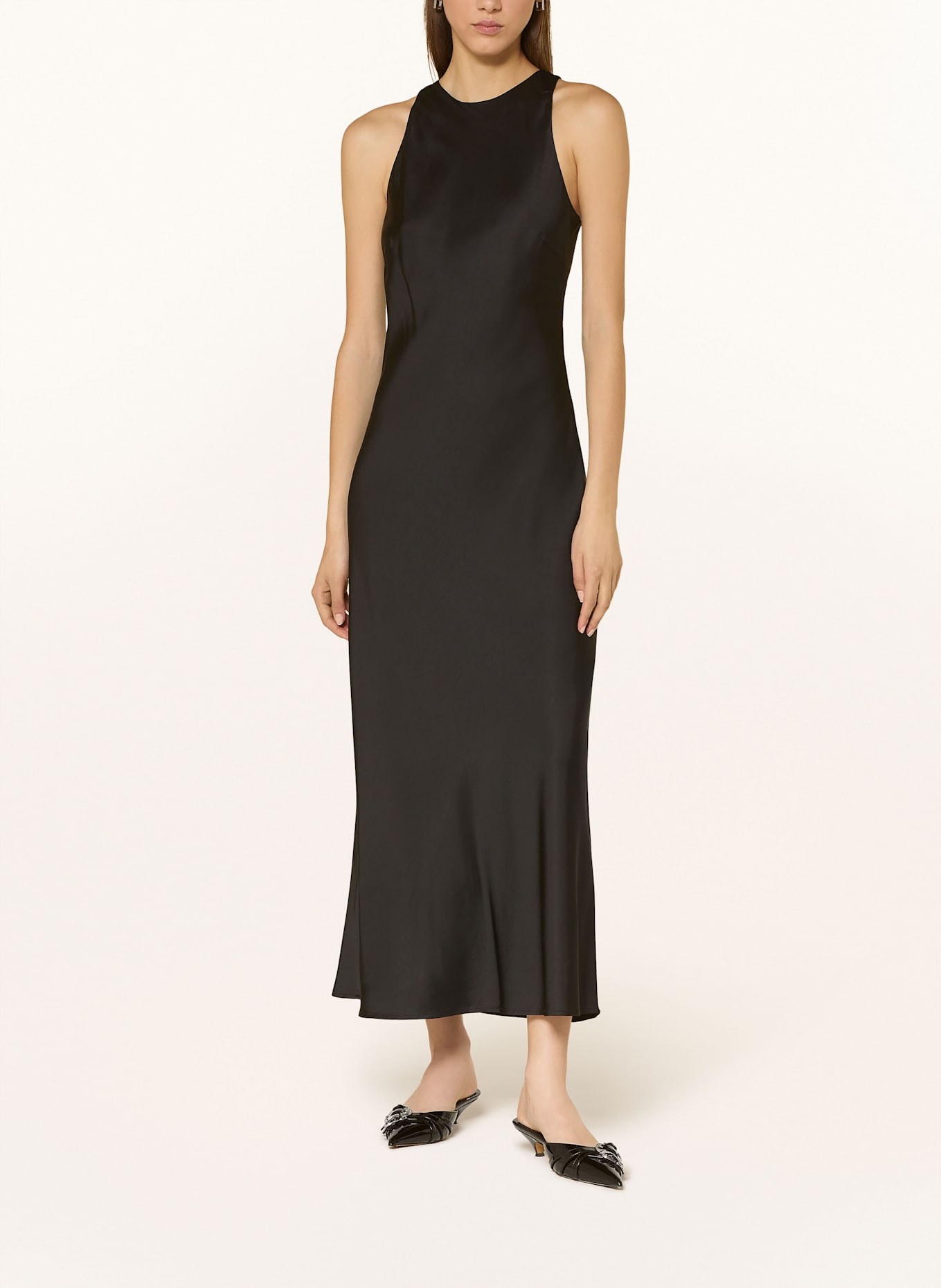 GESTUZ Satinkleid GZCERI: SCHWARZ