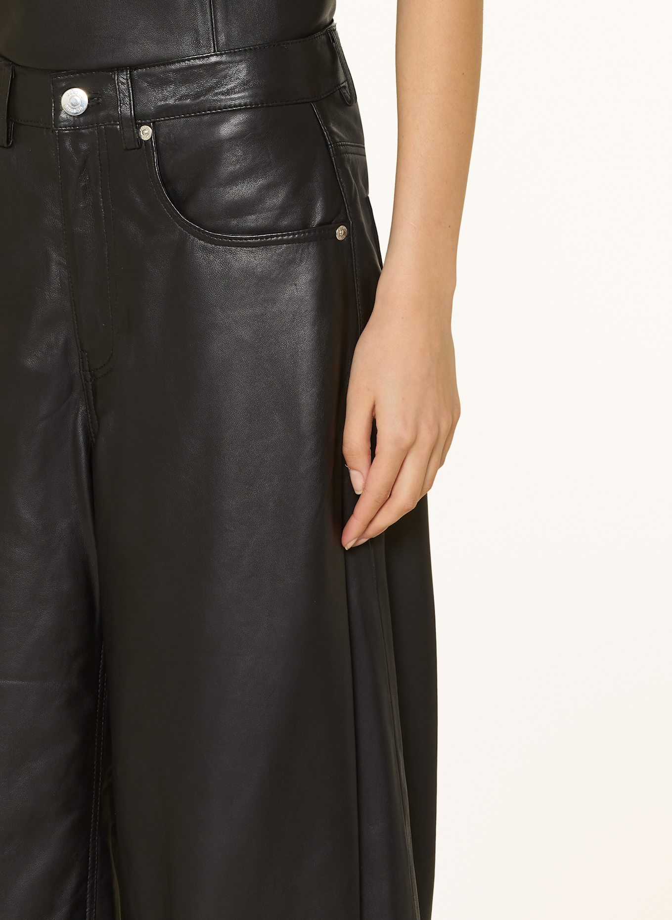 GESTUZ Lederhose GZRIO: SCHWARZ