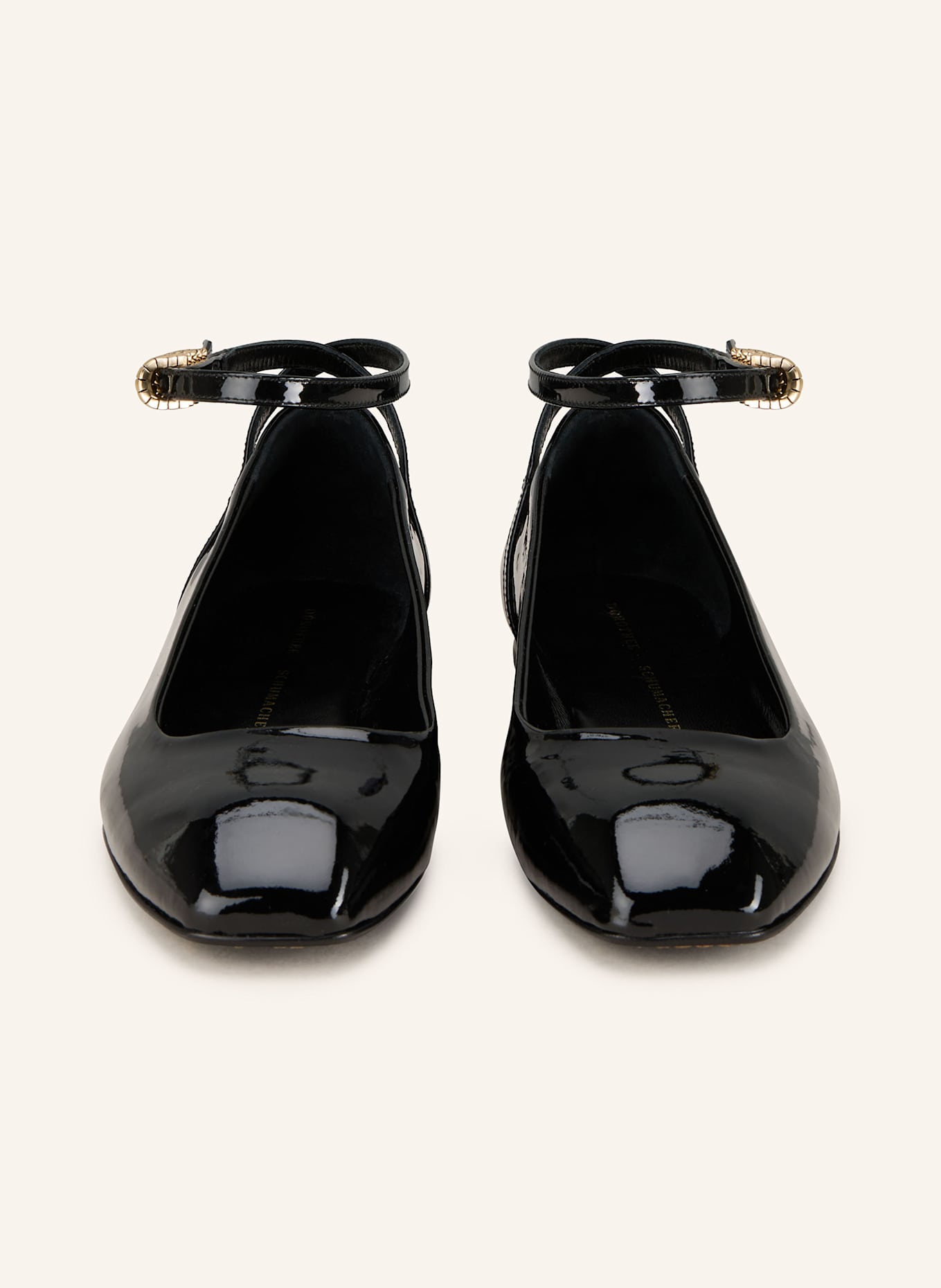 DOROTHEE SCHUMACHER Ballerinas GLOSSY SHINE: SCHWARZ