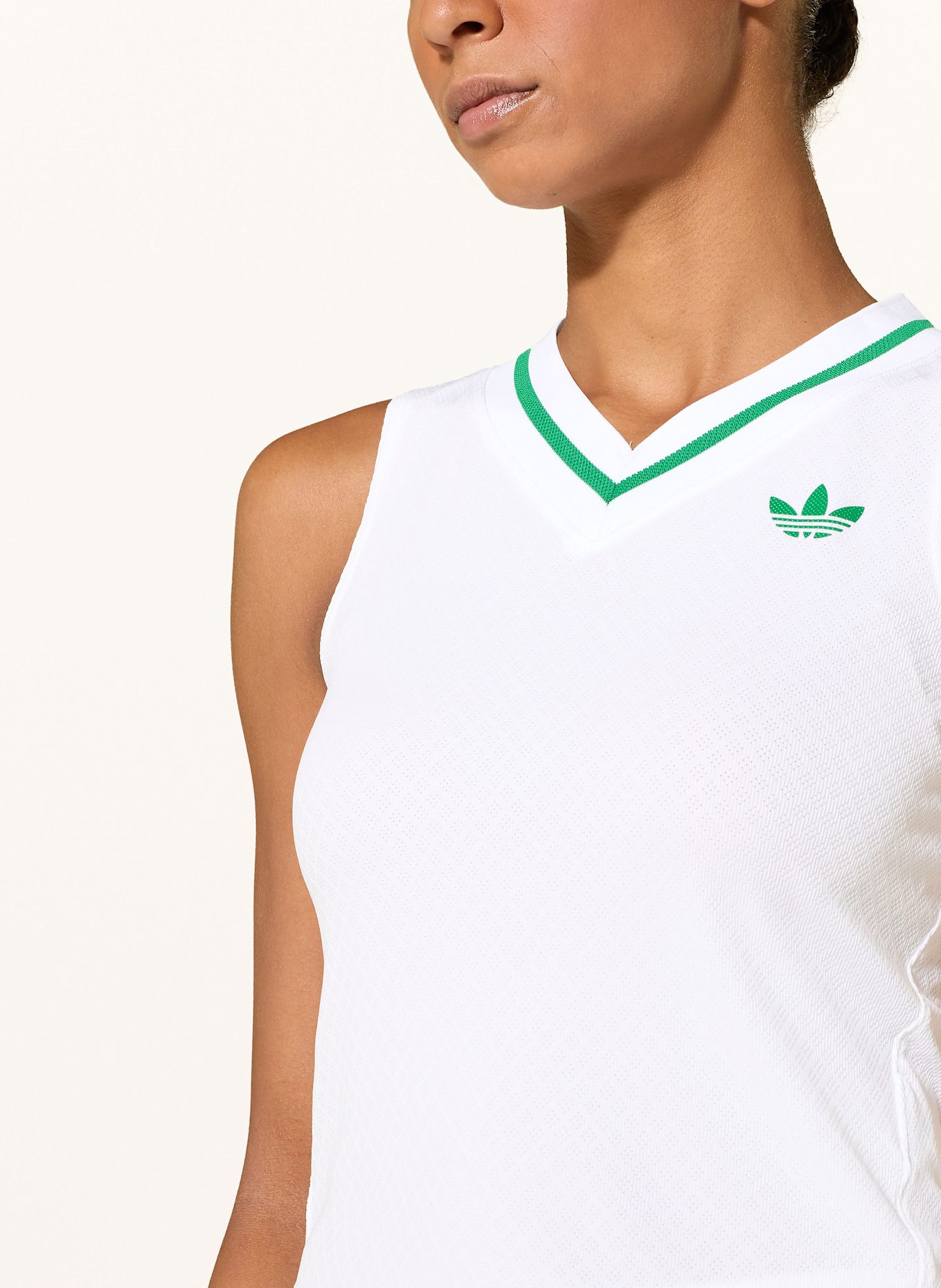 adidas Tanktop TENNIS CLIMACOOL TANK PRO: WEISS/ GRÜN