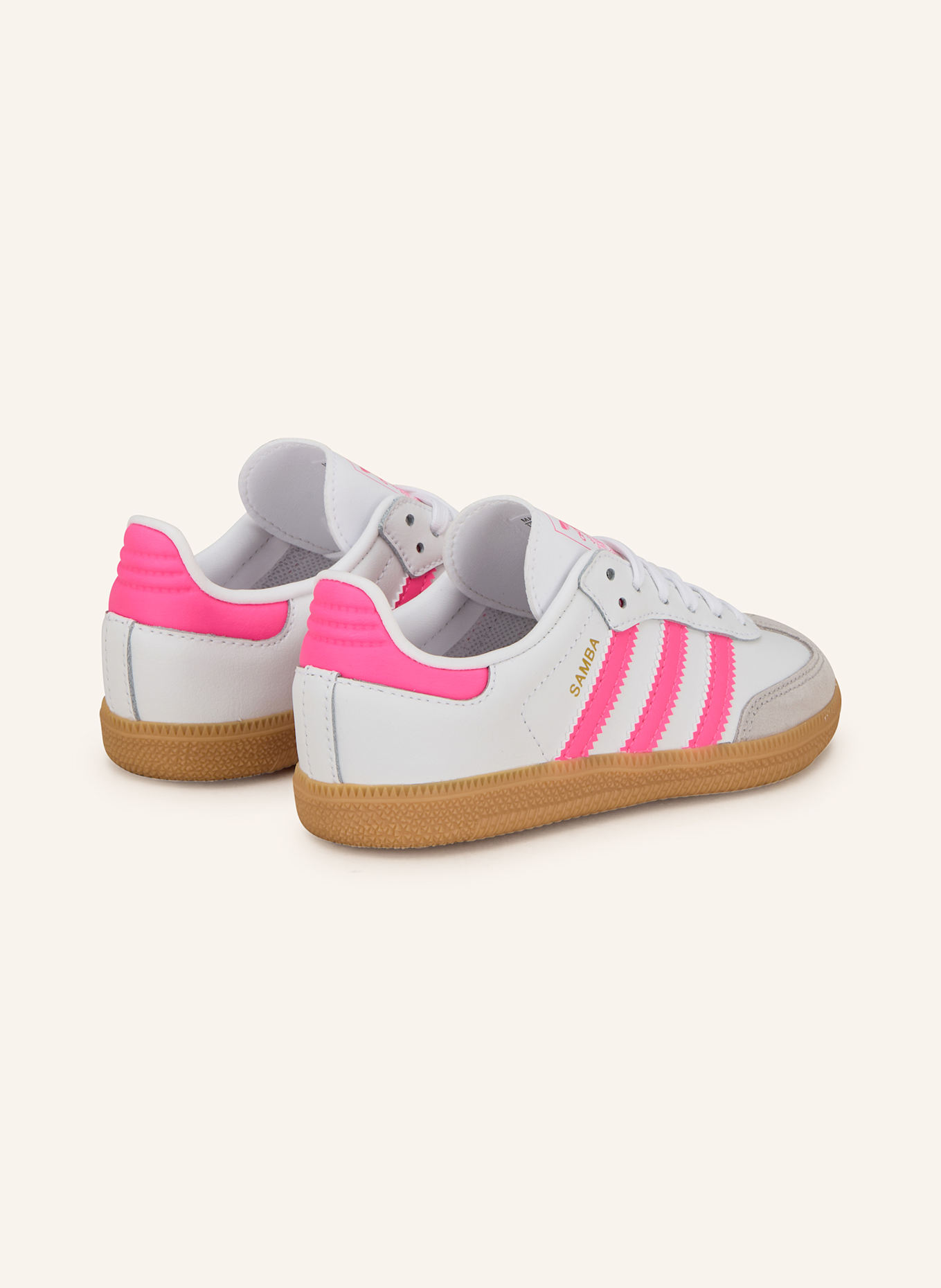 adidas Originals Sneaker SAMBA OG C: WEISS/ NEONPINK