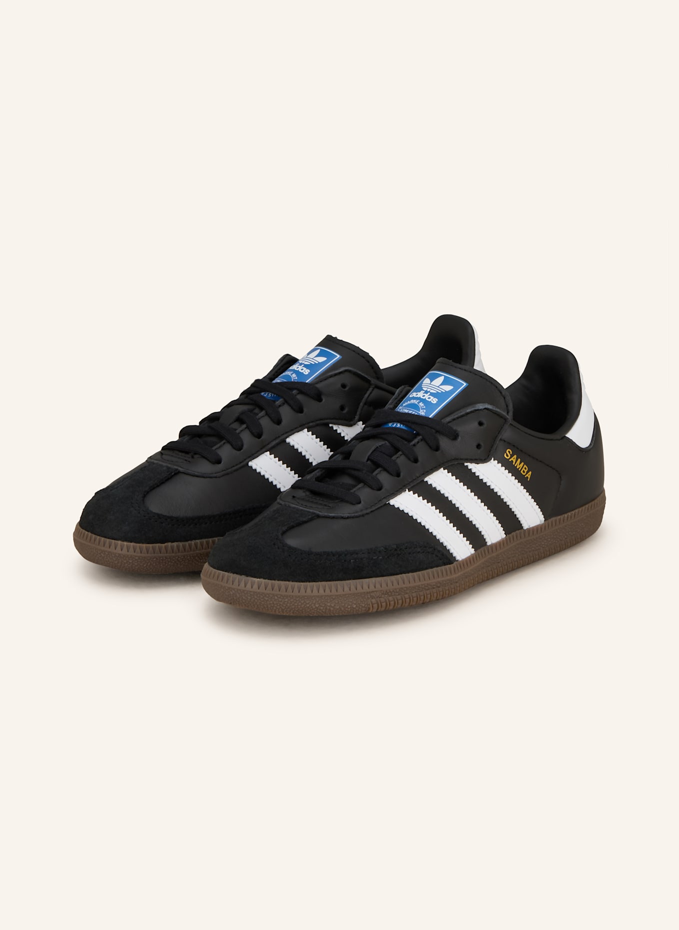 adidas Originals Sneaker SAMBA OG: SCHWARZ / WEISS