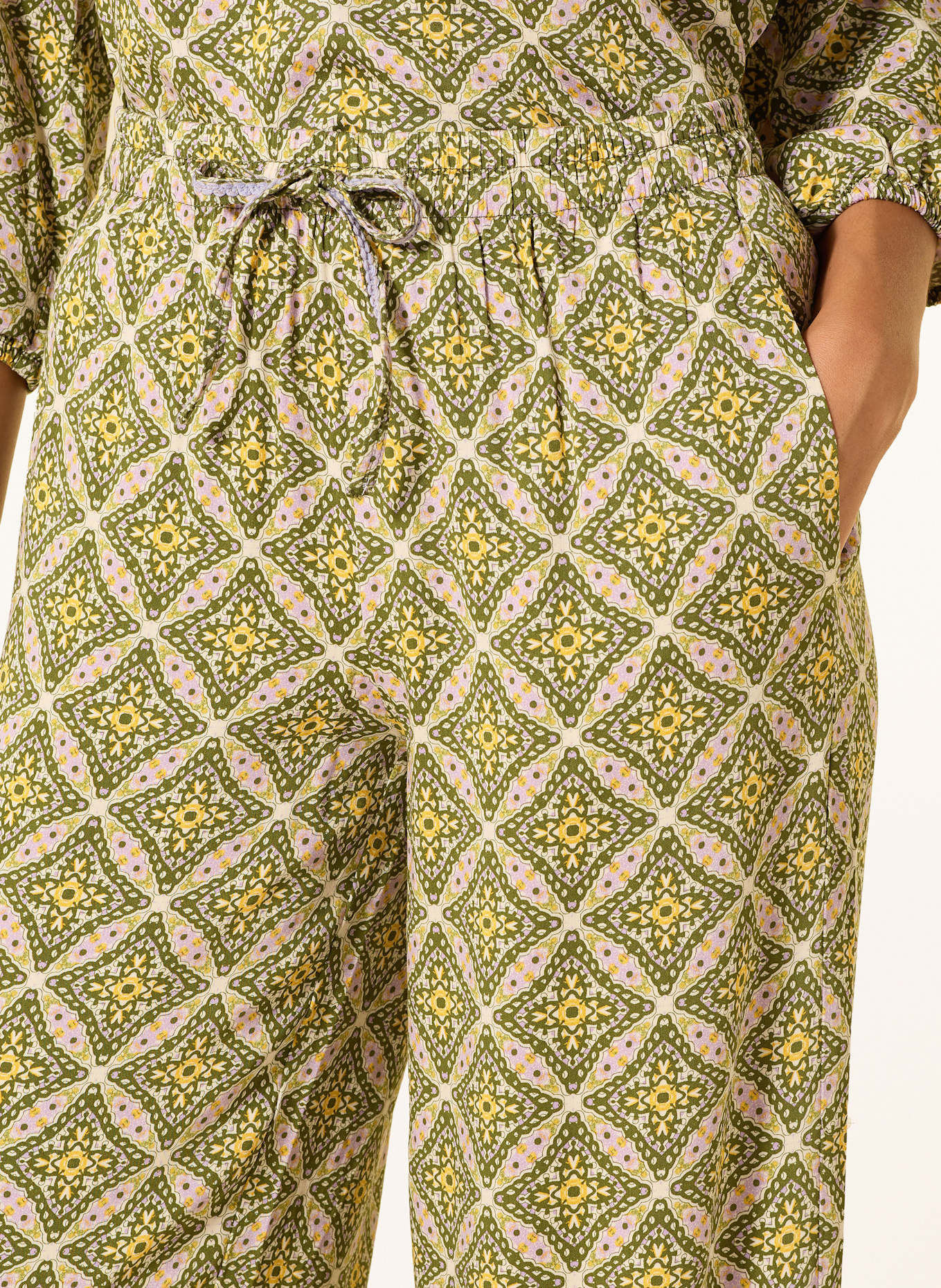 CARTOON Wide leg trousers: Tommy Jeans Essential Pantoletten Blau