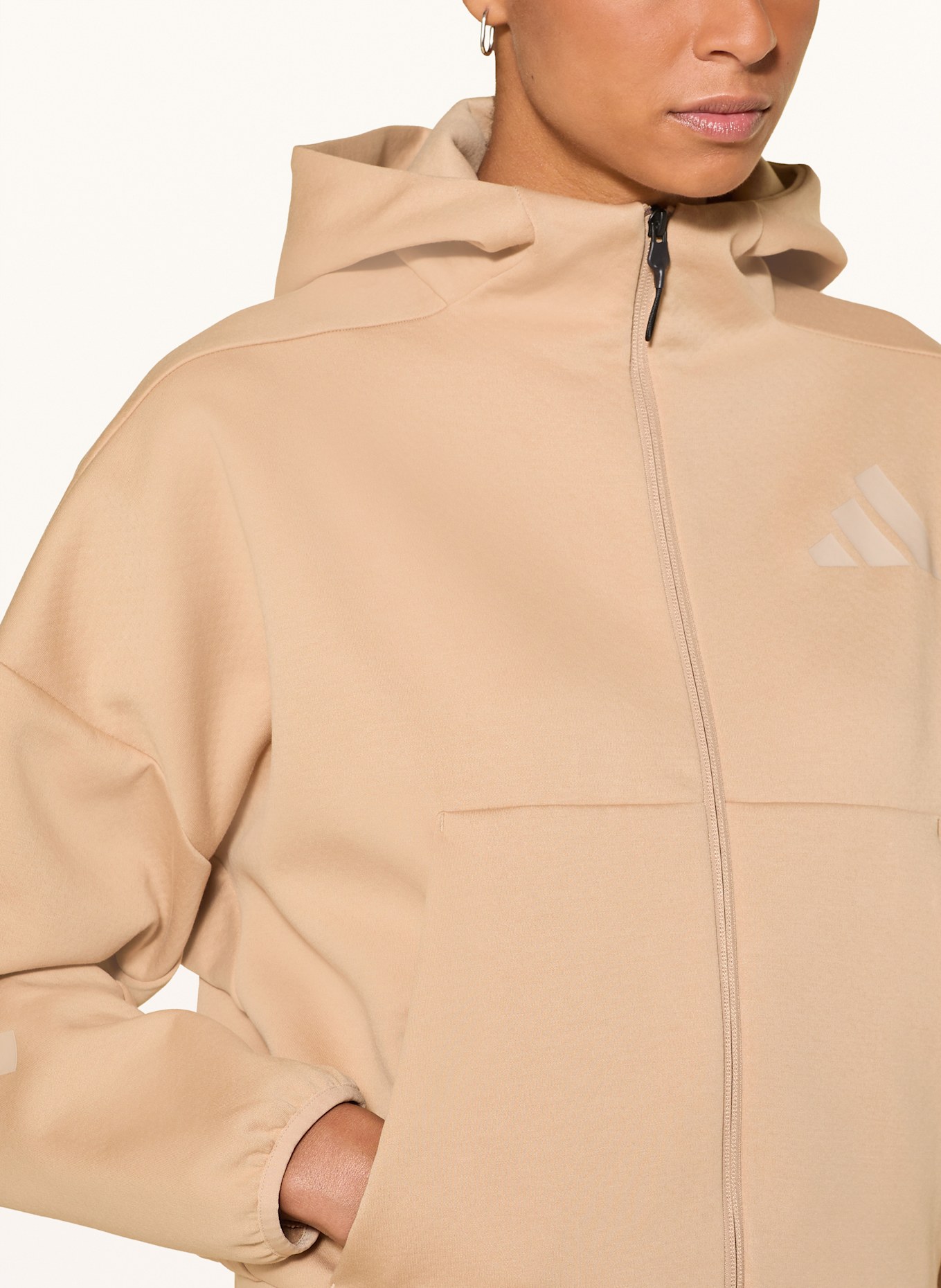 adidas Sweatjacke Z.N.E. FULL ZIP: HELLBRAUN