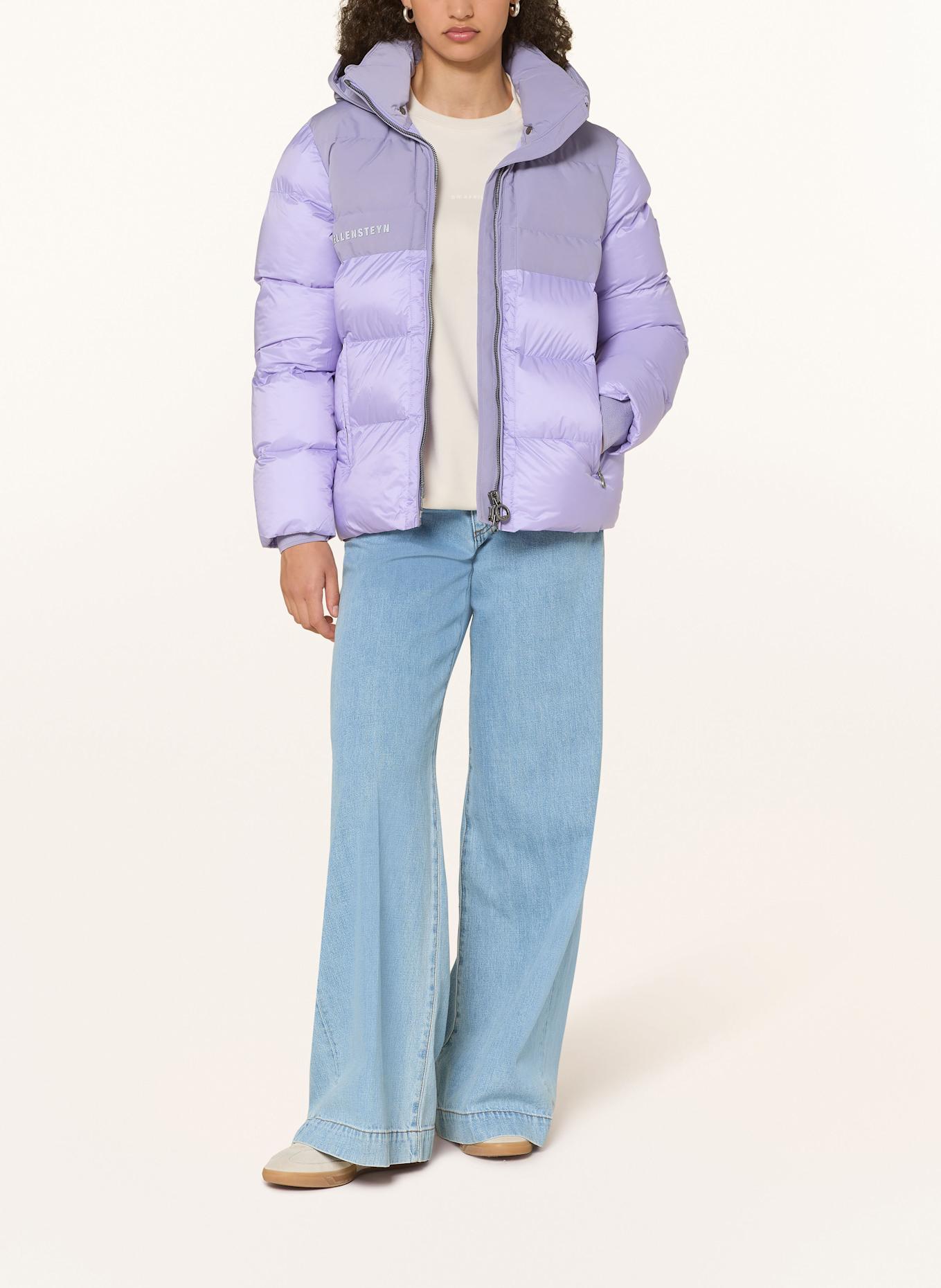 WELLENSTEYN Steppjacke ROYAL FLASH LADY mit DUPONT™ SORONA®-Isolierung und abnehmbarer Kapuze: HELLLILA