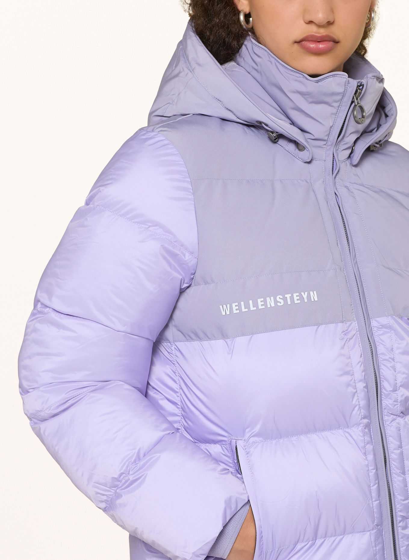WELLENSTEYN Steppjacke ROYAL FLASH LADY mit DUPONT™ SORONA®-Isolierung und abnehmbarer Kapuze: HELLLILA