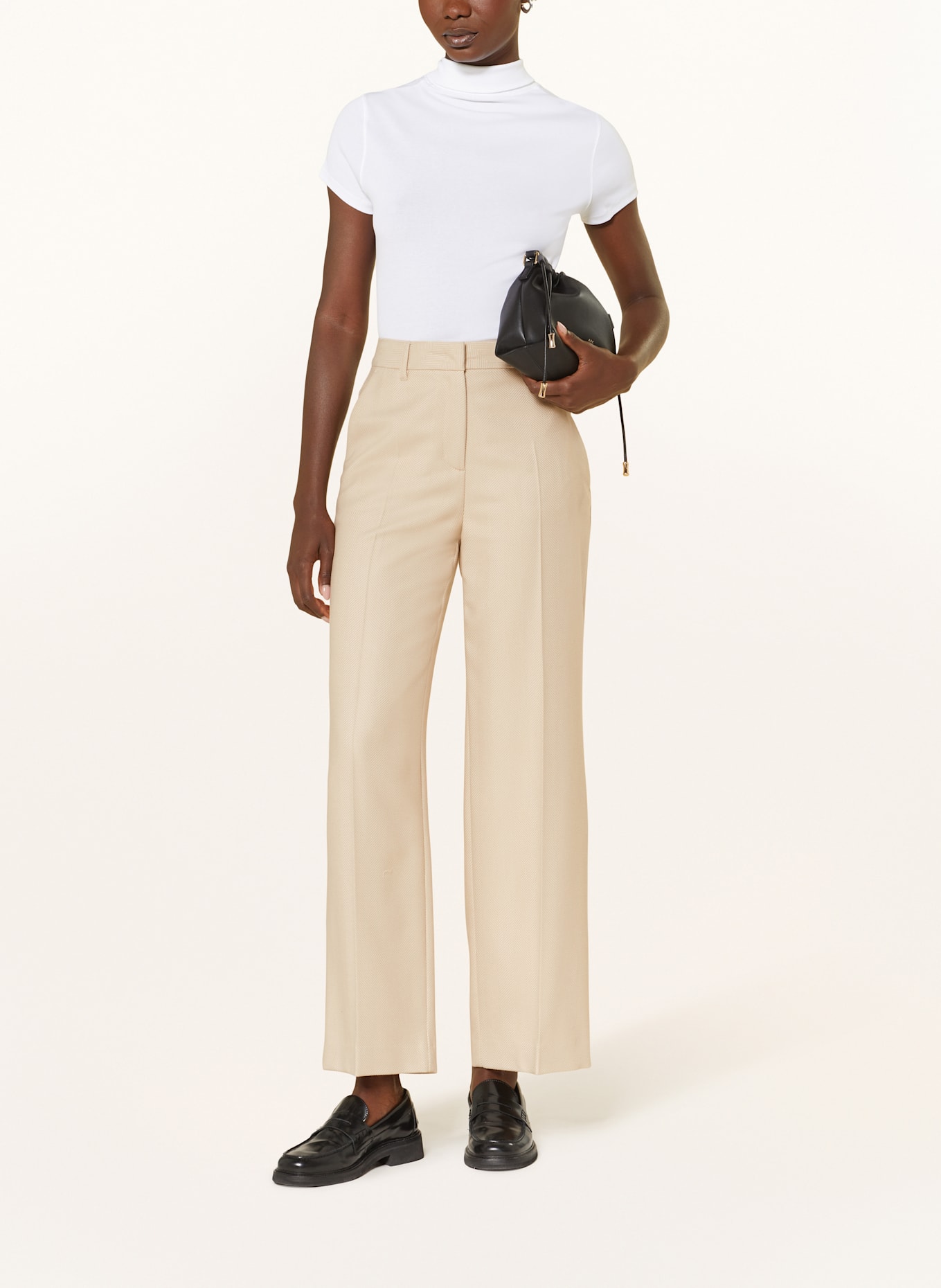 MARC CAIN Marlenehose WUKARI: 610 light stone