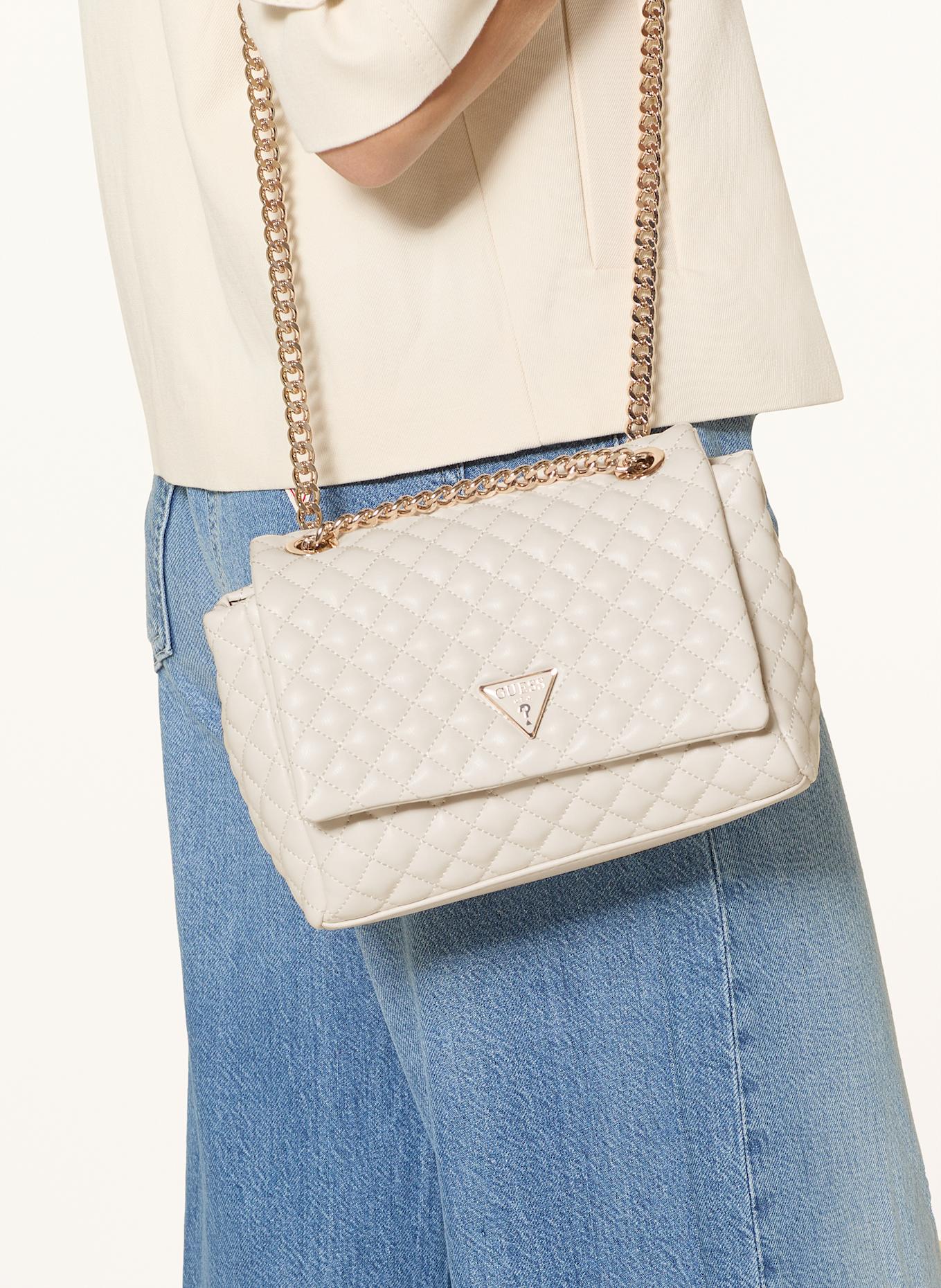 GUESS Umhängetasche EVERLEE: CREME
