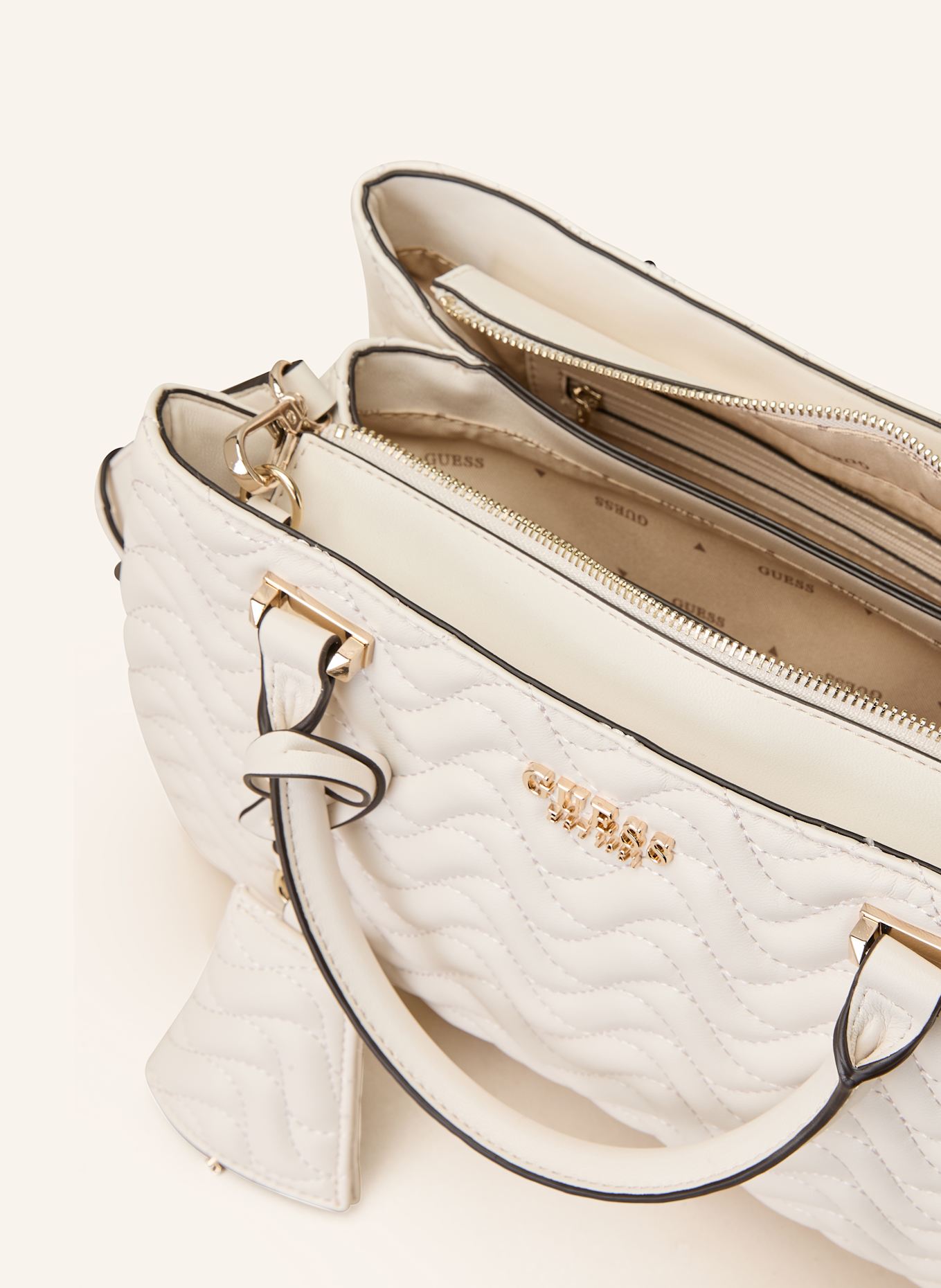 GUESS Handtasche MELISANDRA LARGE: ECRU