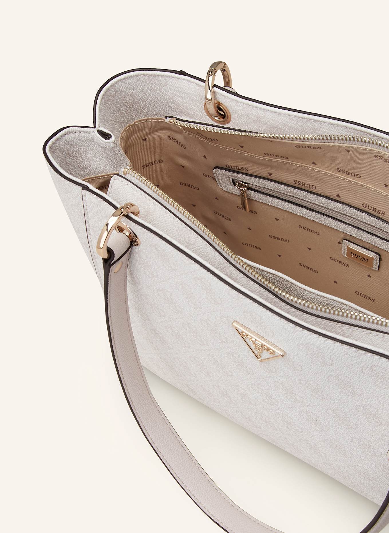 GUESS Shopper NOELLE II: CREAM/ LIGHT GRAY