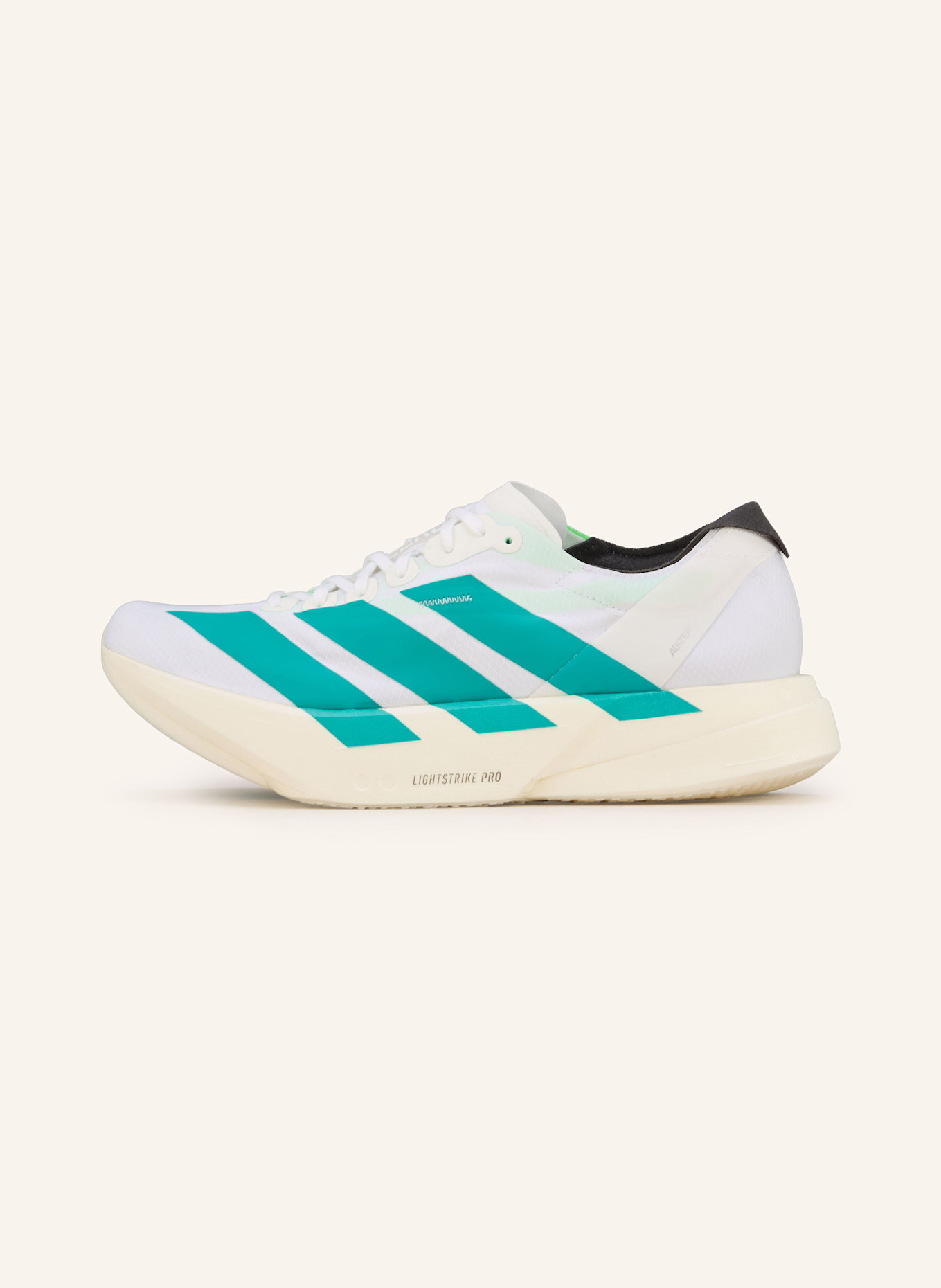 adidas ADIZERO ADIOS PRO 4 LAUFSCHUH: WEISS/ GRÜN