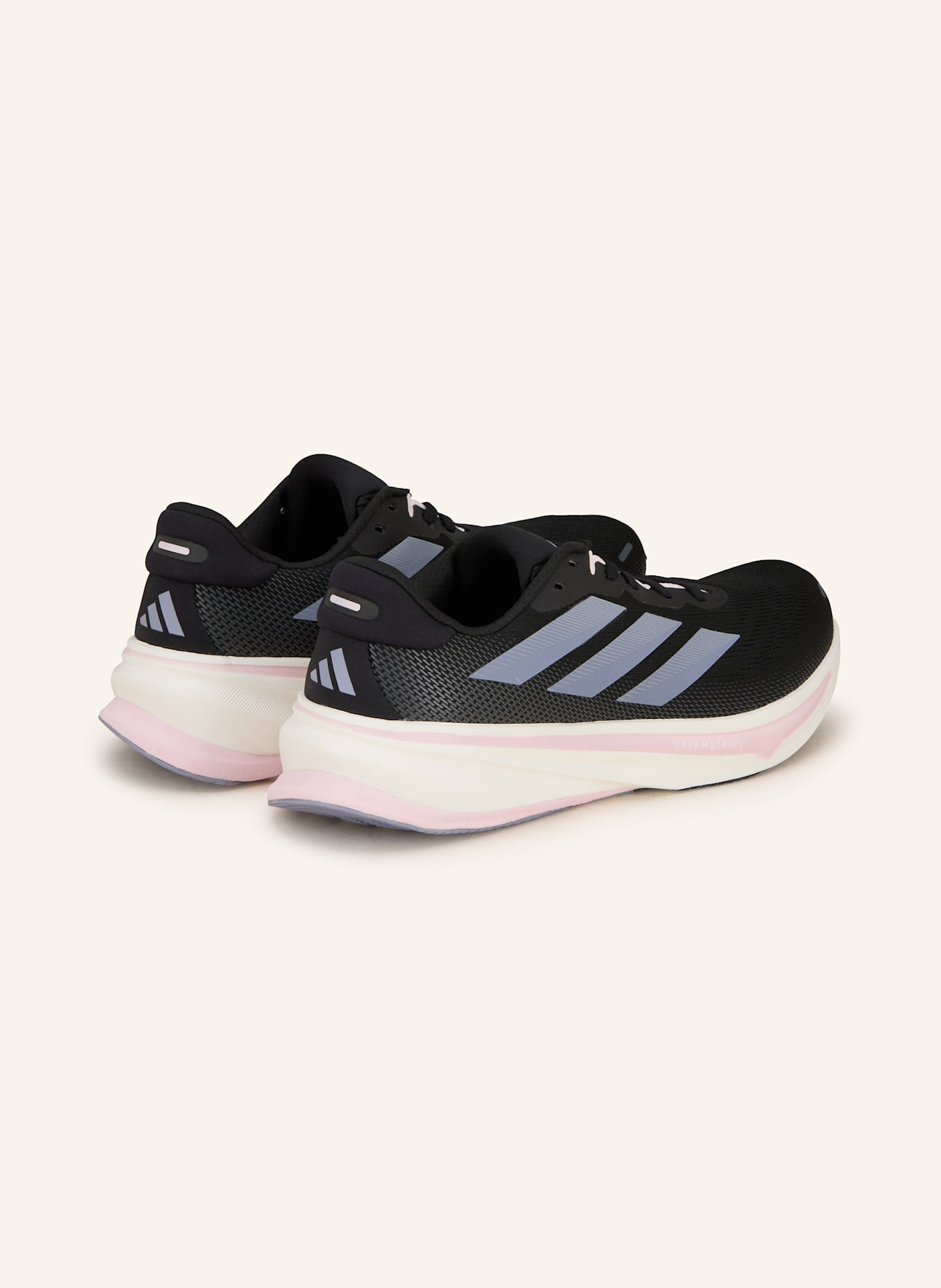 adidas SUPERNOVA RISE 2 LAUFSCHUH: SCHWARZ/ HELLLILA