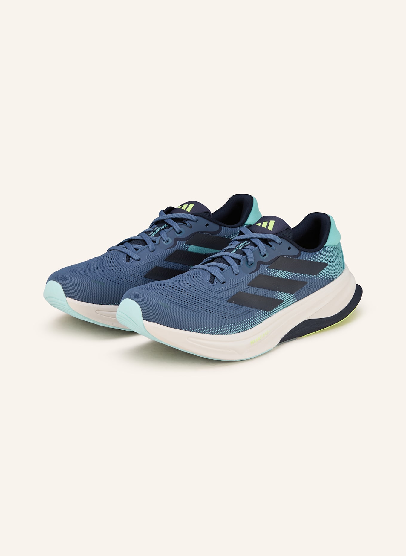 adidas SUPERNOVA SOLUTION 2.0 LAUFSCHUH: BLAU/ HELLBLAU